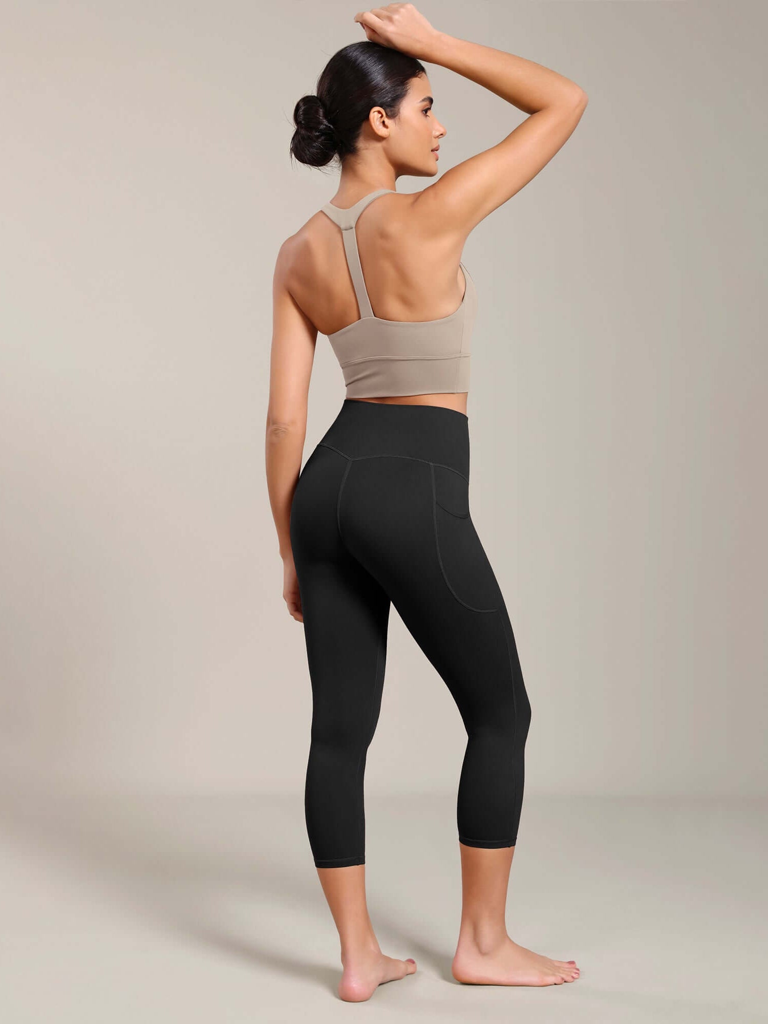 Odcloud Lounge Yoga 21 High Waist Capris Leggings with Pockets - ododos