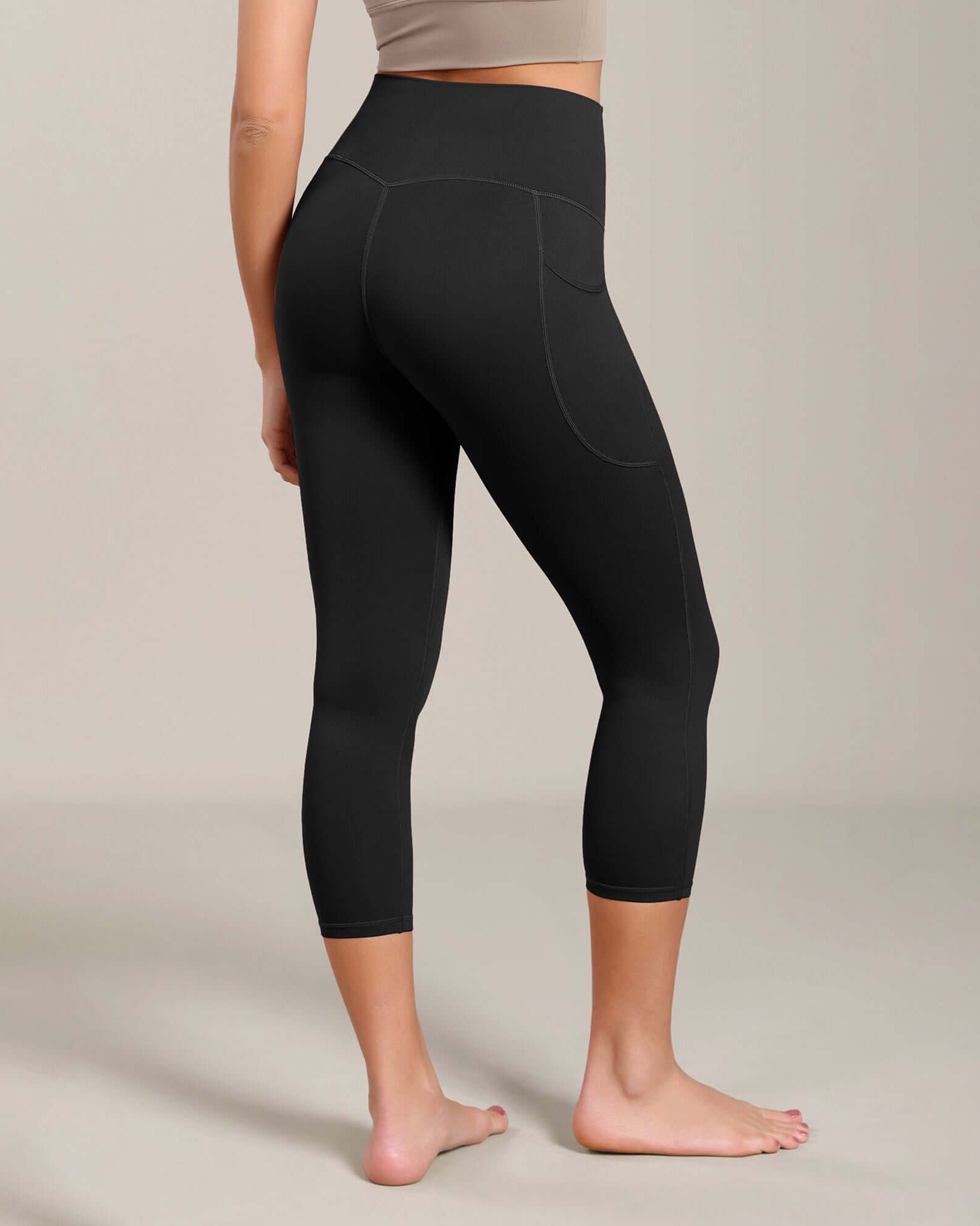 Odcloud Lounge Yoga 21 High Waist Capris Leggings with Pockets - ododos