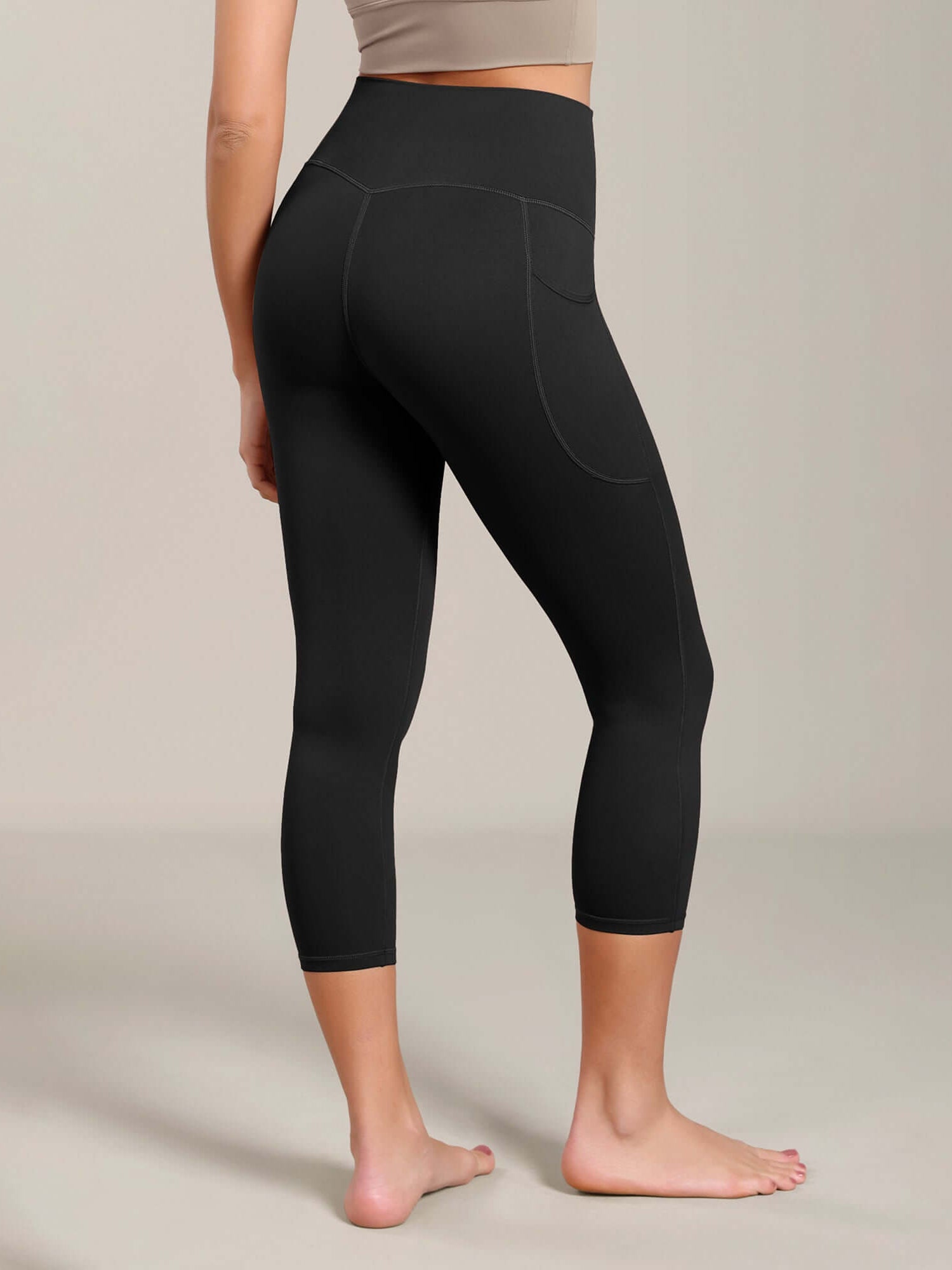 Odcloud Lounge Yoga 21 High Waist Capris Leggings with Pockets - ododos