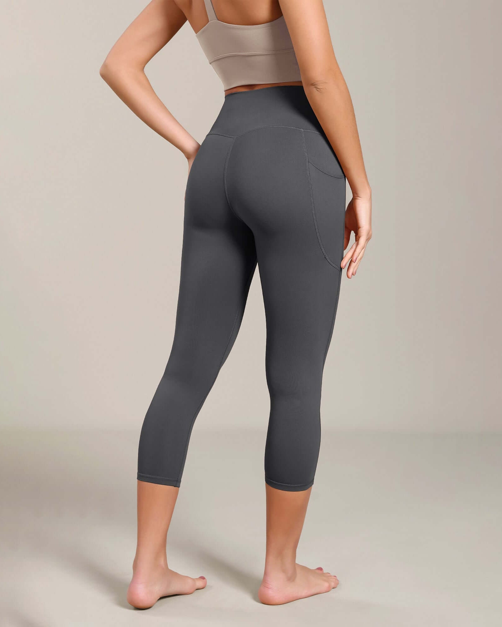 Odcloud Lounge Yoga 21 High Waist Capris Leggings with Pockets - ododos