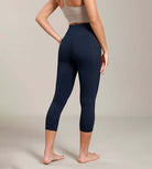 Odcloud Lounge Yoga 21 High Waist Capris Leggings with Pockets - ododos