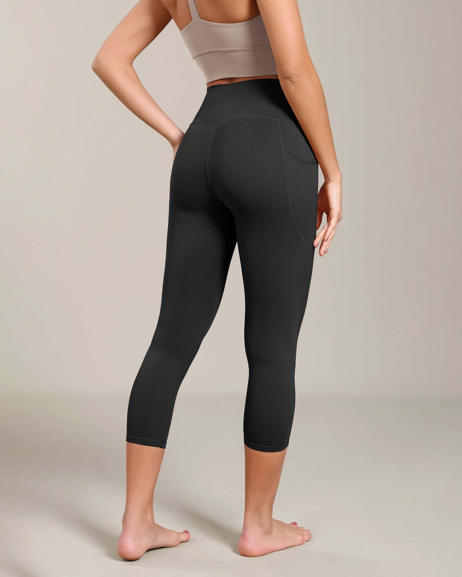 Odcloud Lounge Yoga 21 High Waist Capris Leggings with Pockets - ododos
