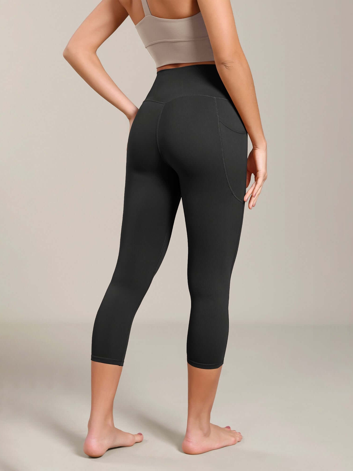 Odcloud Lounge Yoga 21 High Waist Capris Leggings with Pockets - ododos