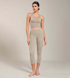 Odcloud Lounge Yoga 21 High Waist Capris Leggings with Pockets - ododos