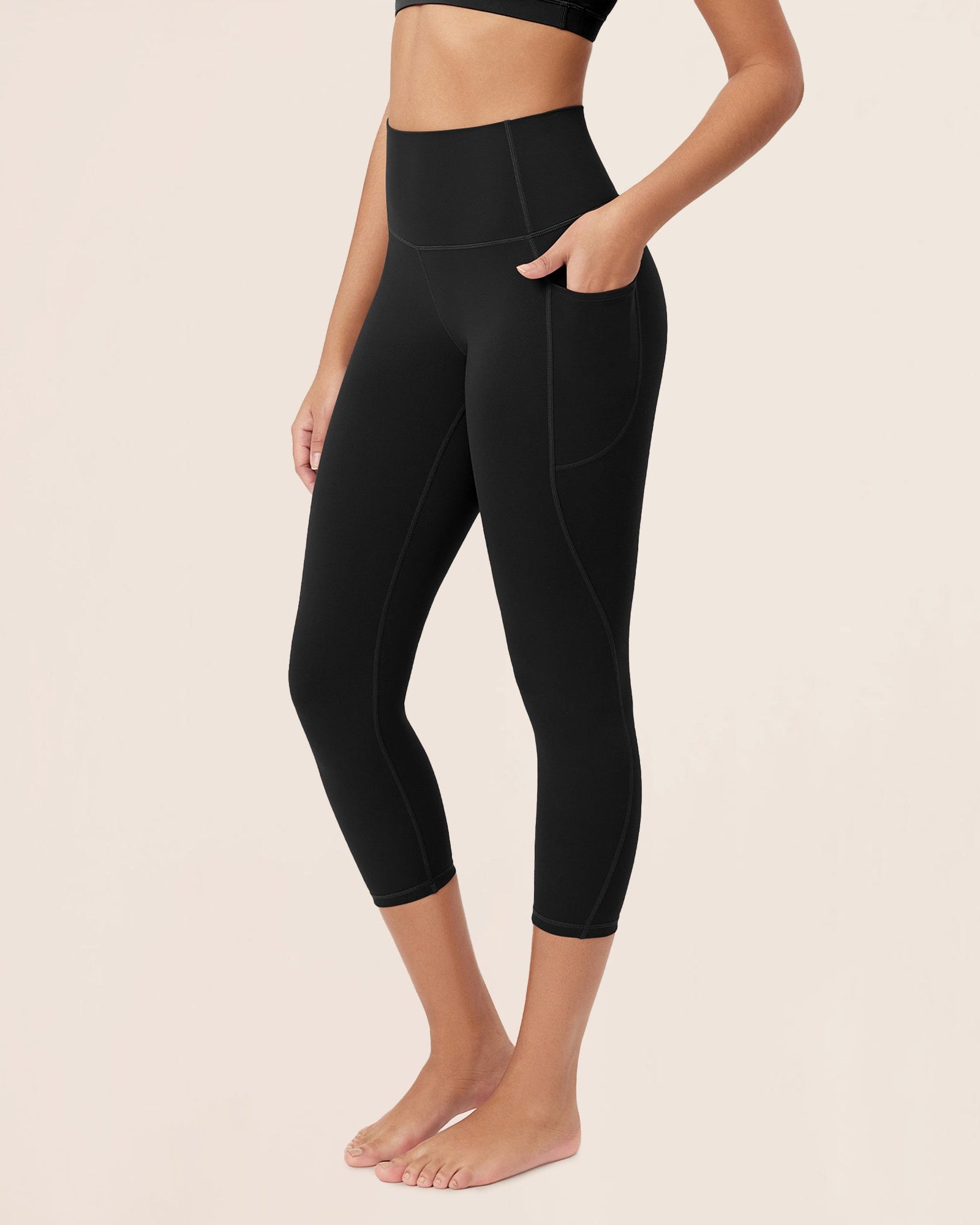 ODCLOUD 23�Buttery Soft Lounge Yoga Leggings with Pockets Black - ododos