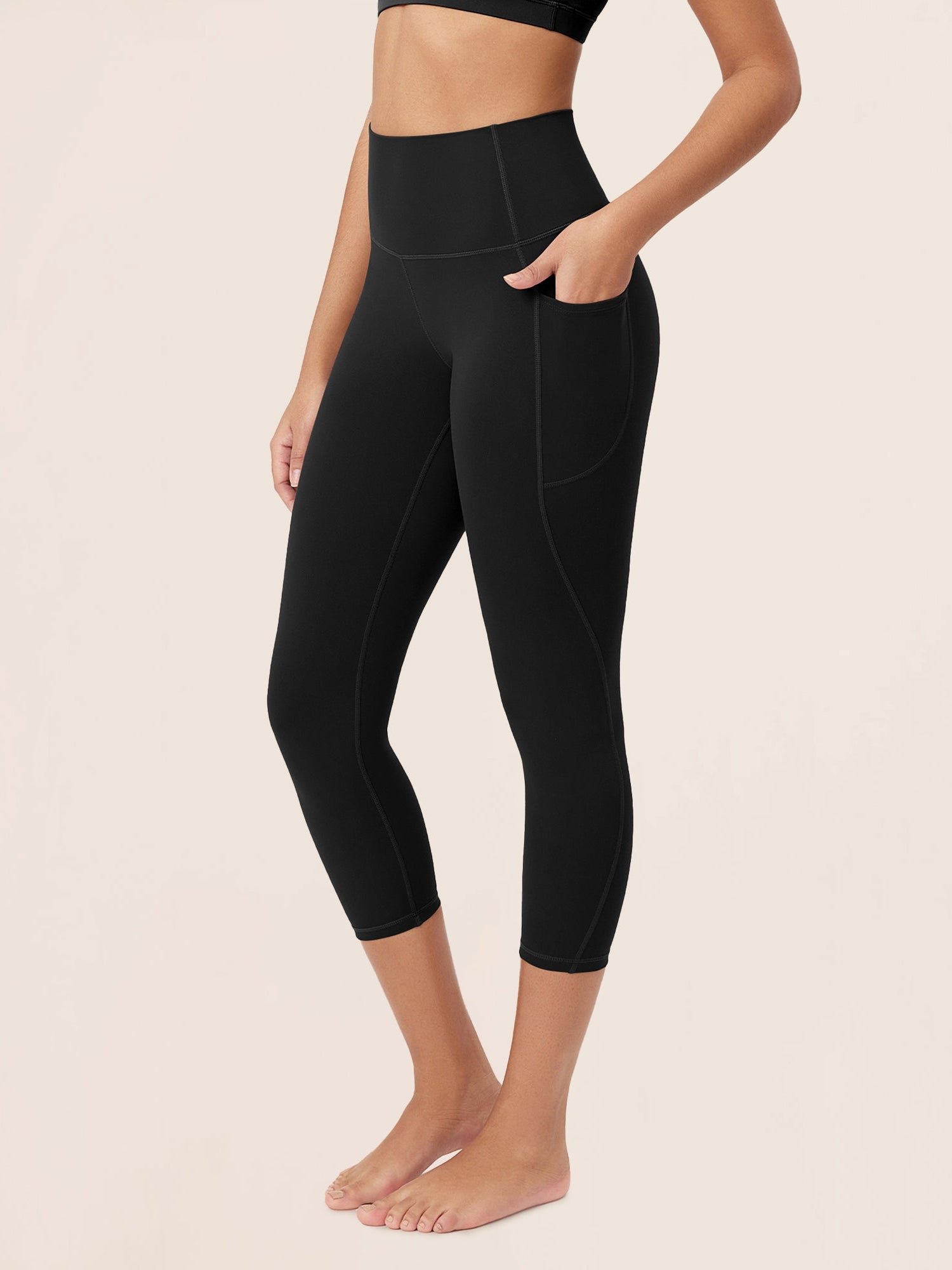 ODCLOUD 23�Buttery Soft Lounge Yoga Leggings with Pockets Black - ododos