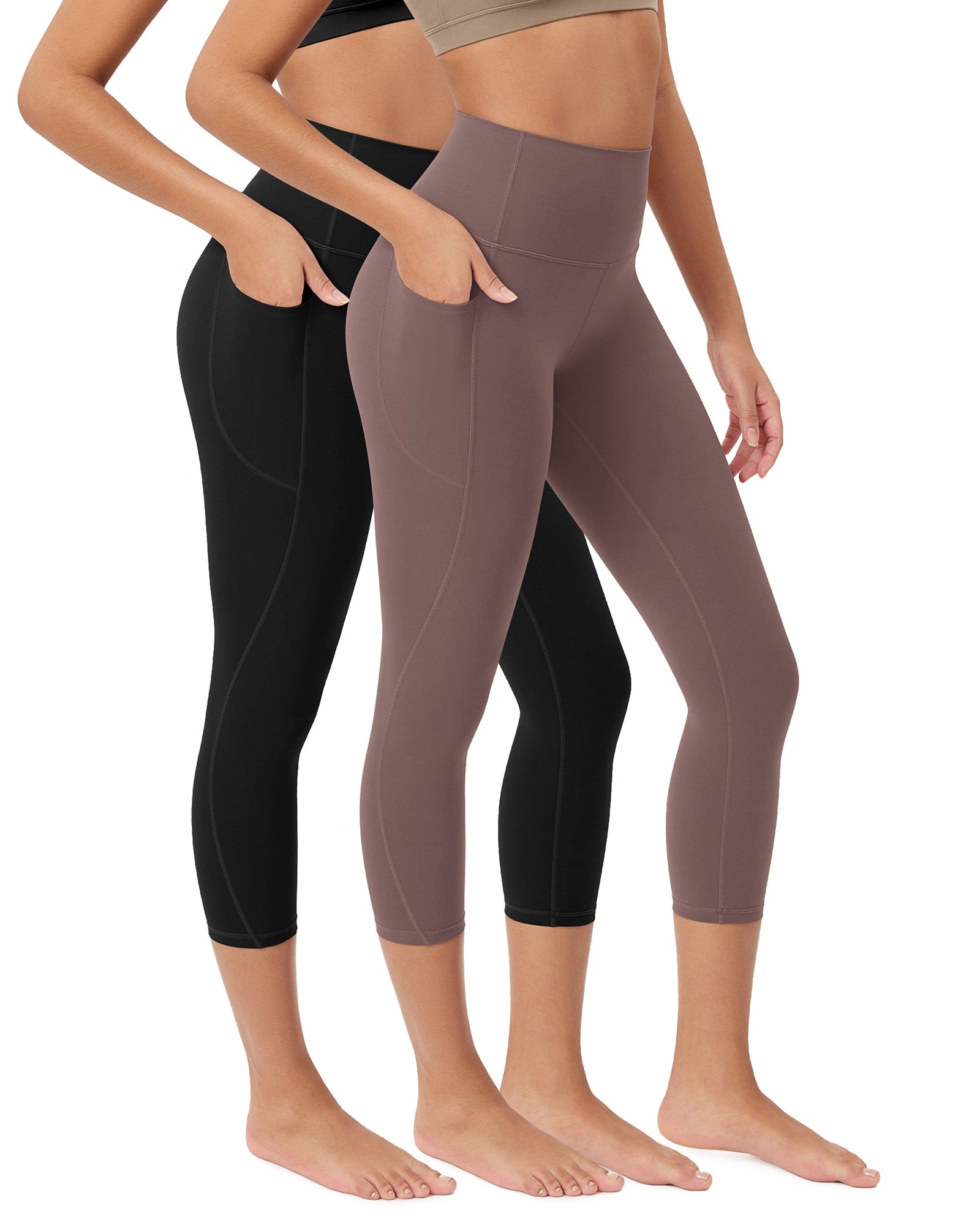 ODCLOUD 2-Pack 23�Buttery Soft Lounge Yoga Leggings with Pockets - ododos