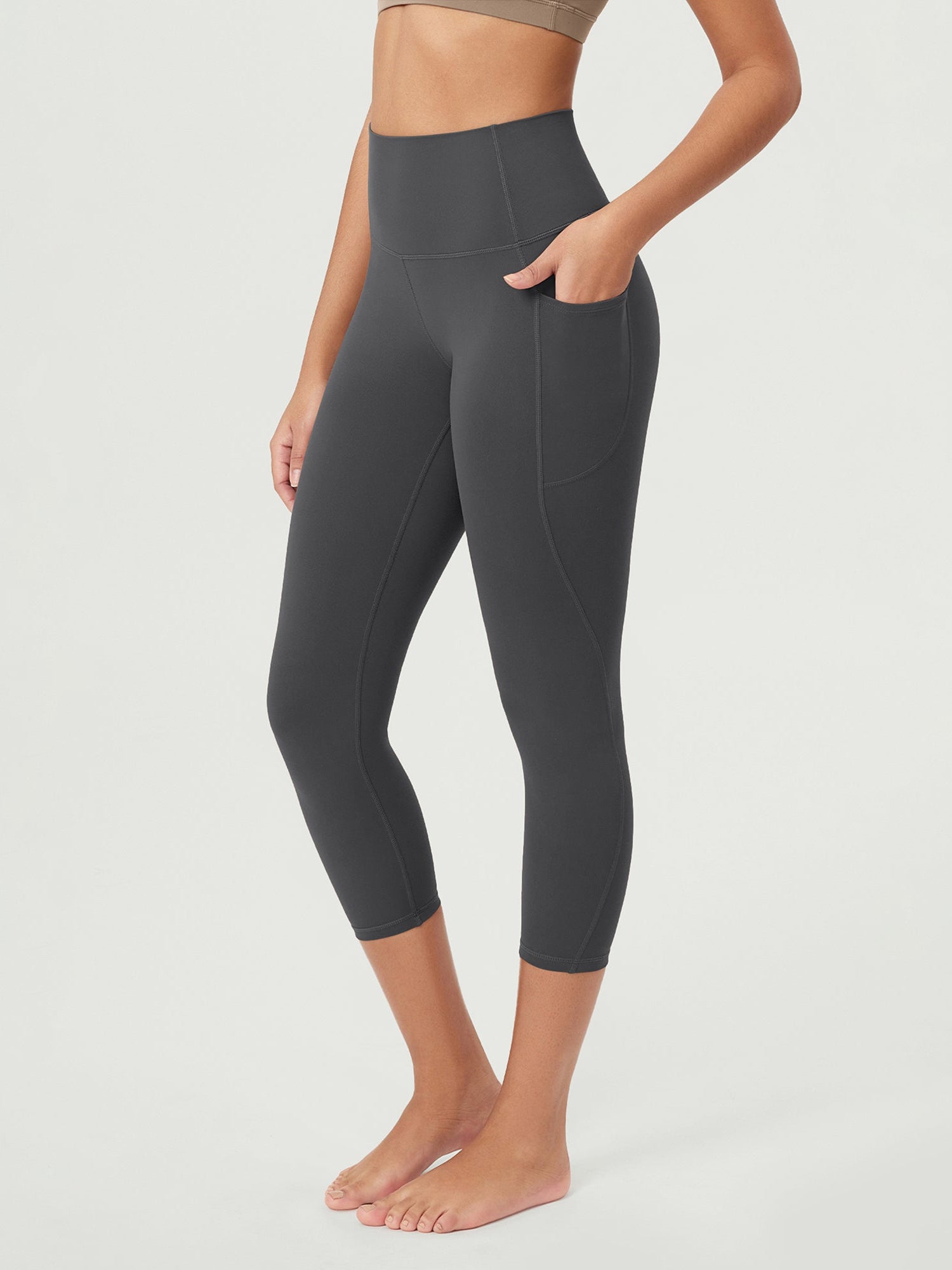 ODCLOUD 23�Buttery Soft Lounge Yoga Leggings with Pockets Charcoal - ododos
