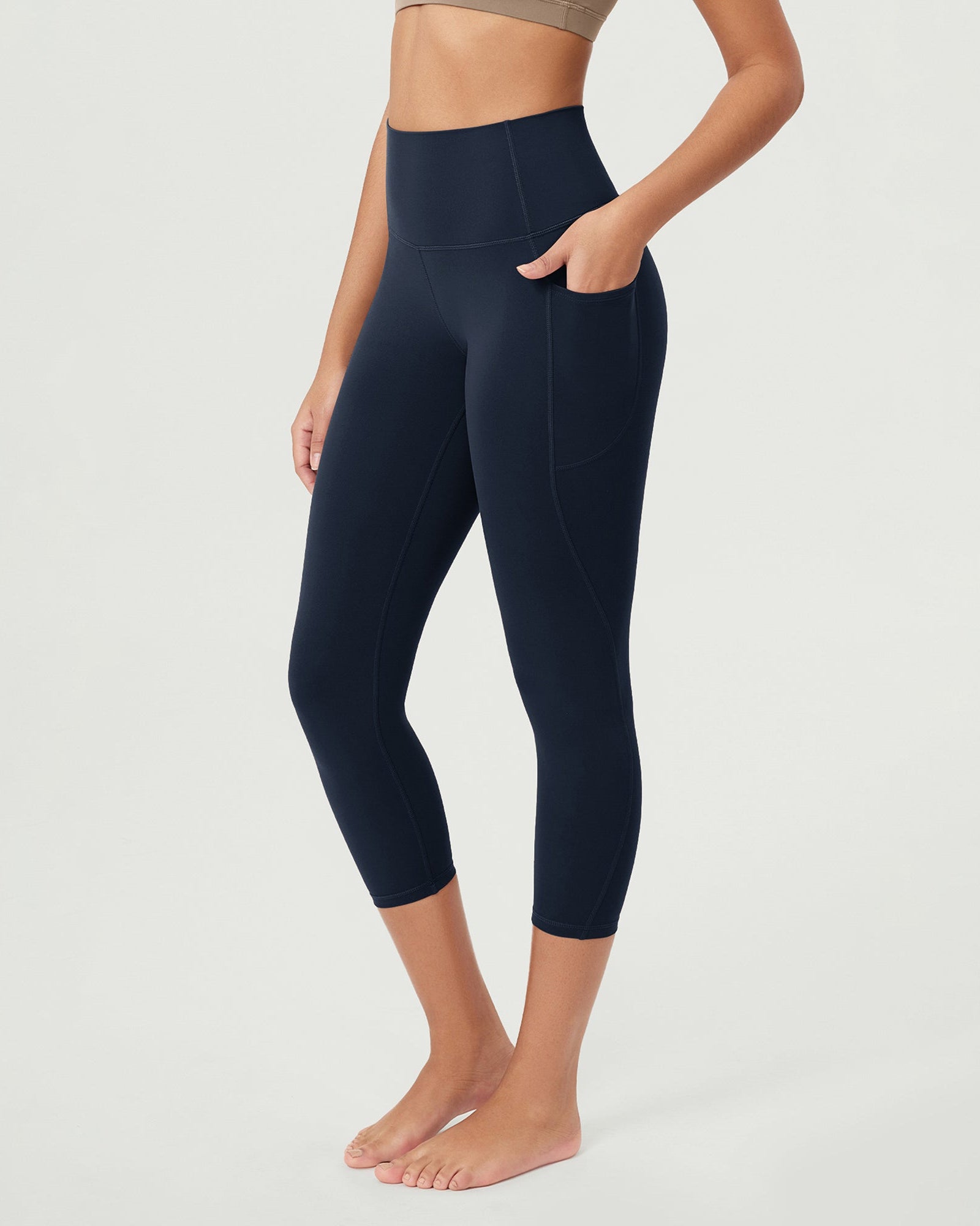 ODCLOUD 23�Buttery Soft Lounge Yoga Leggings with Pockets Deep Navy - ododos