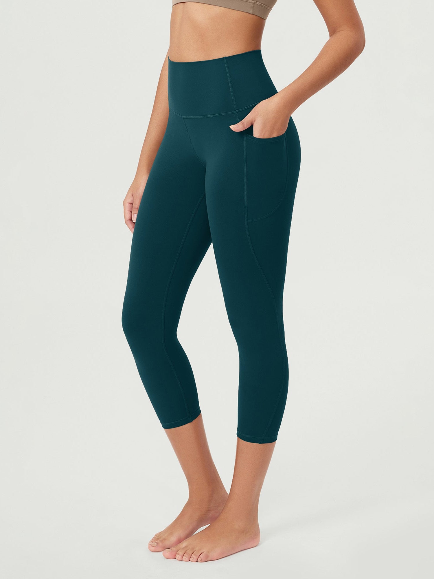 ODCLOUD 23�Buttery Soft Lounge Yoga Leggings with Pockets Forest Teal - ododos