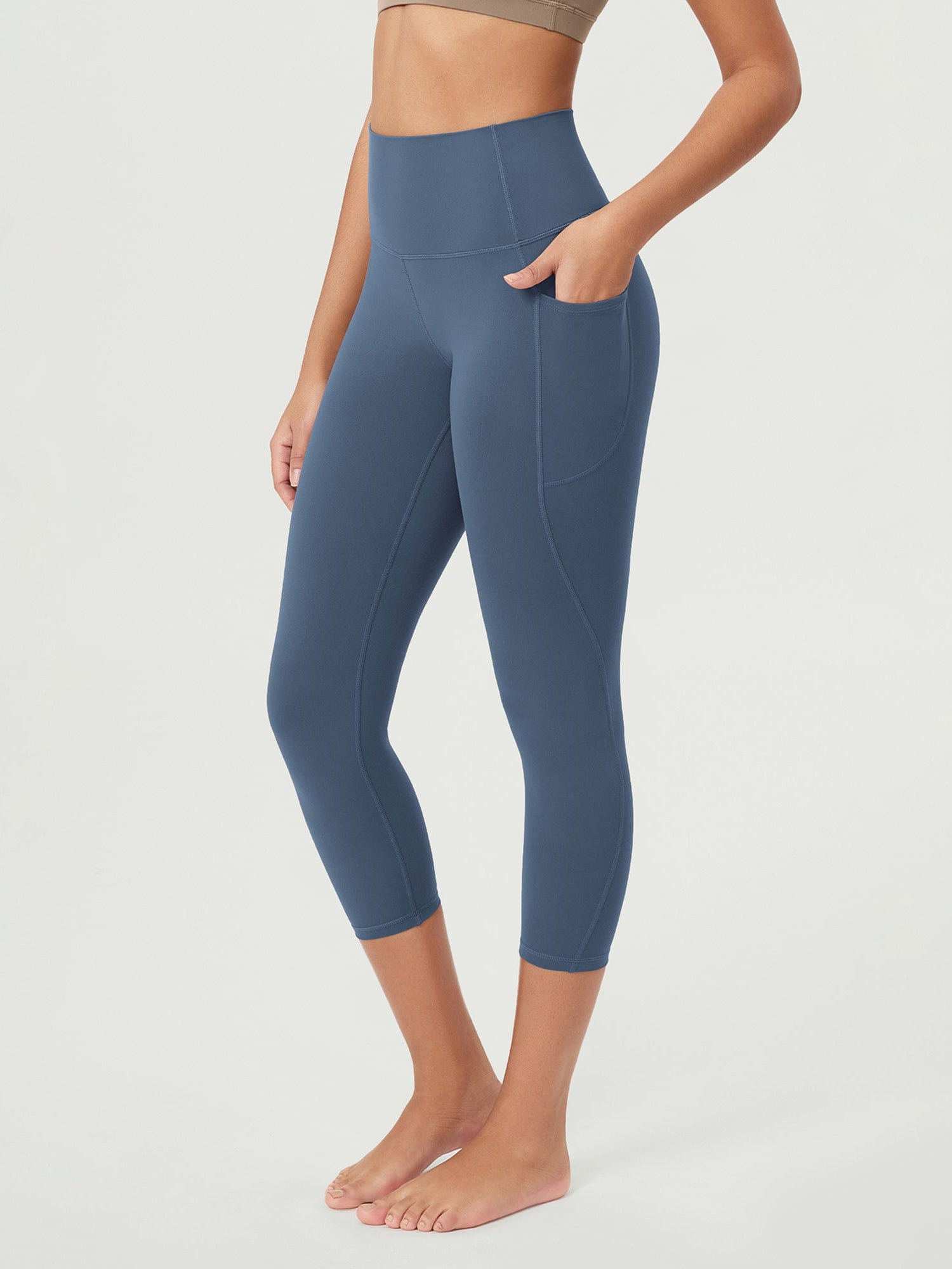 ODCLOUD 23�Buttery Soft Lounge Yoga Leggings with Pockets Ink Blue - ododos