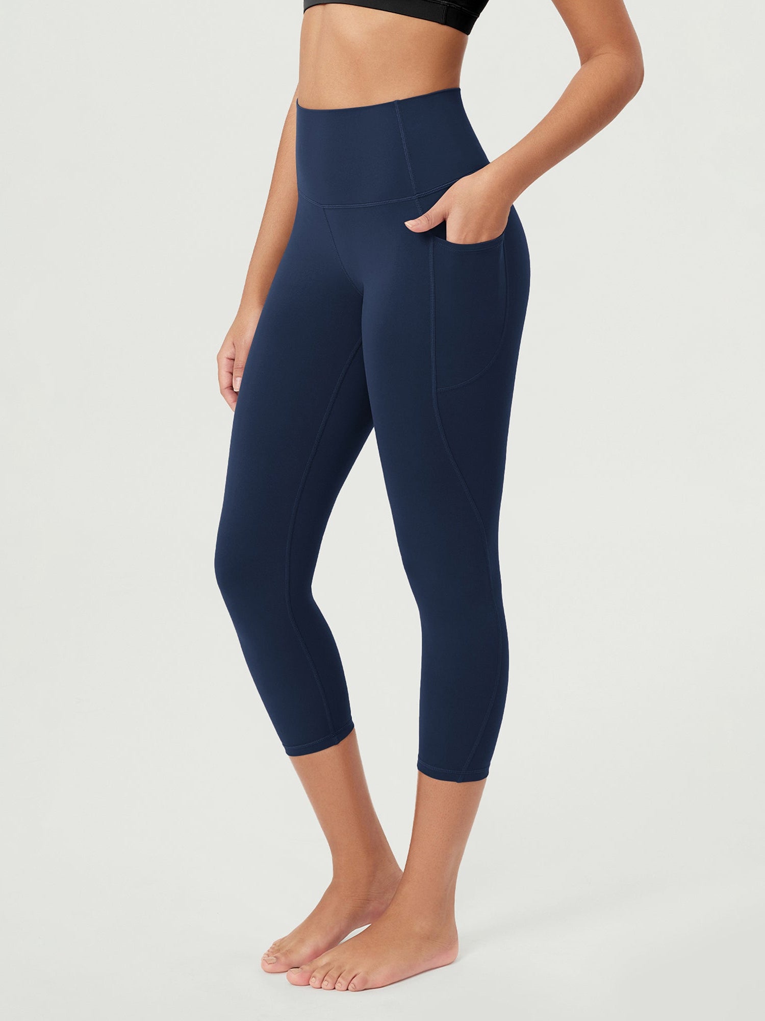 ODCLOUD 23�Buttery Soft Lounge Yoga Leggings with Pockets Navy - ododos