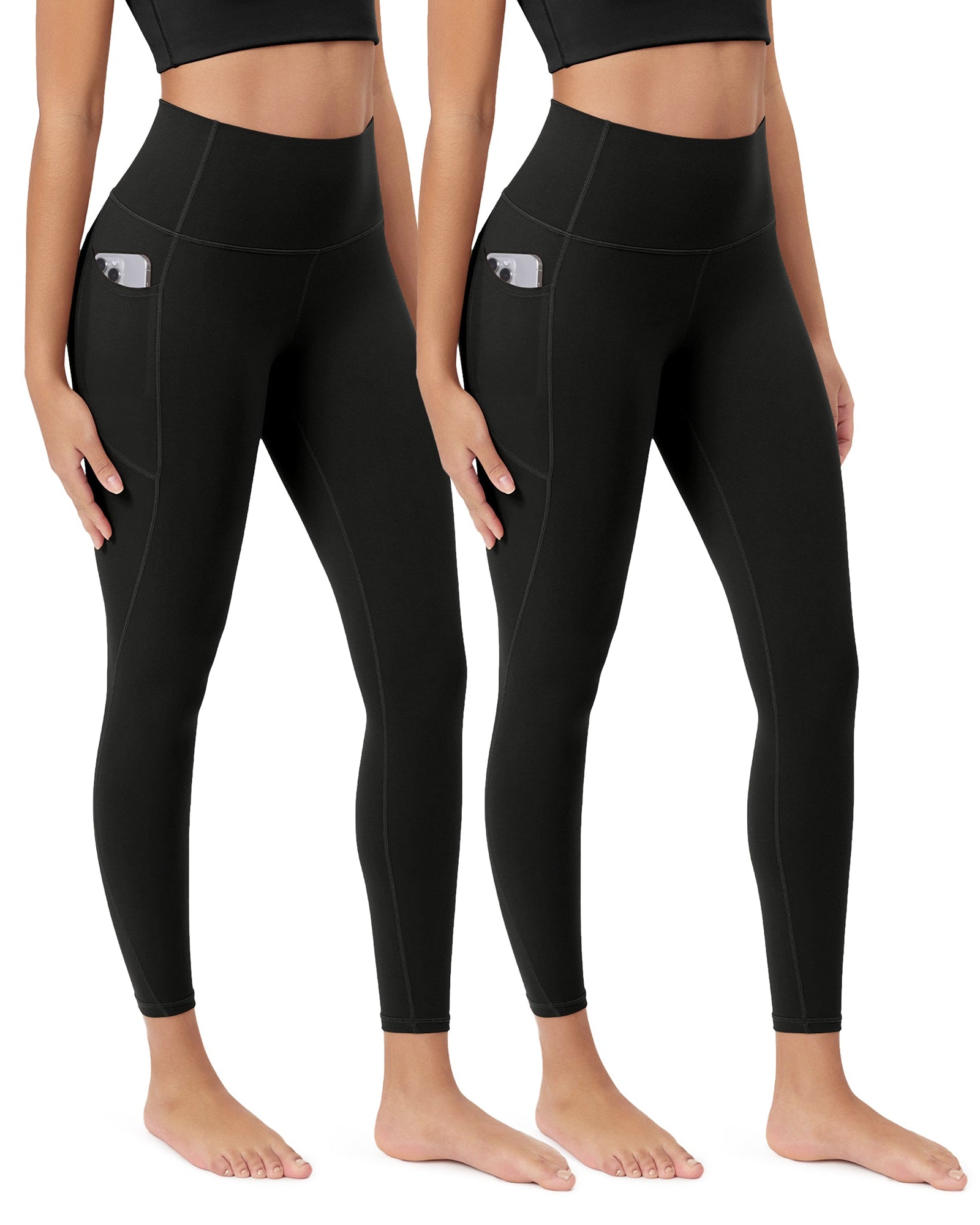 ODCLOUD 2-Pack 25Γ’β¬?Buttery Soft Lounge Yoga Leggings with Pockets - ododos