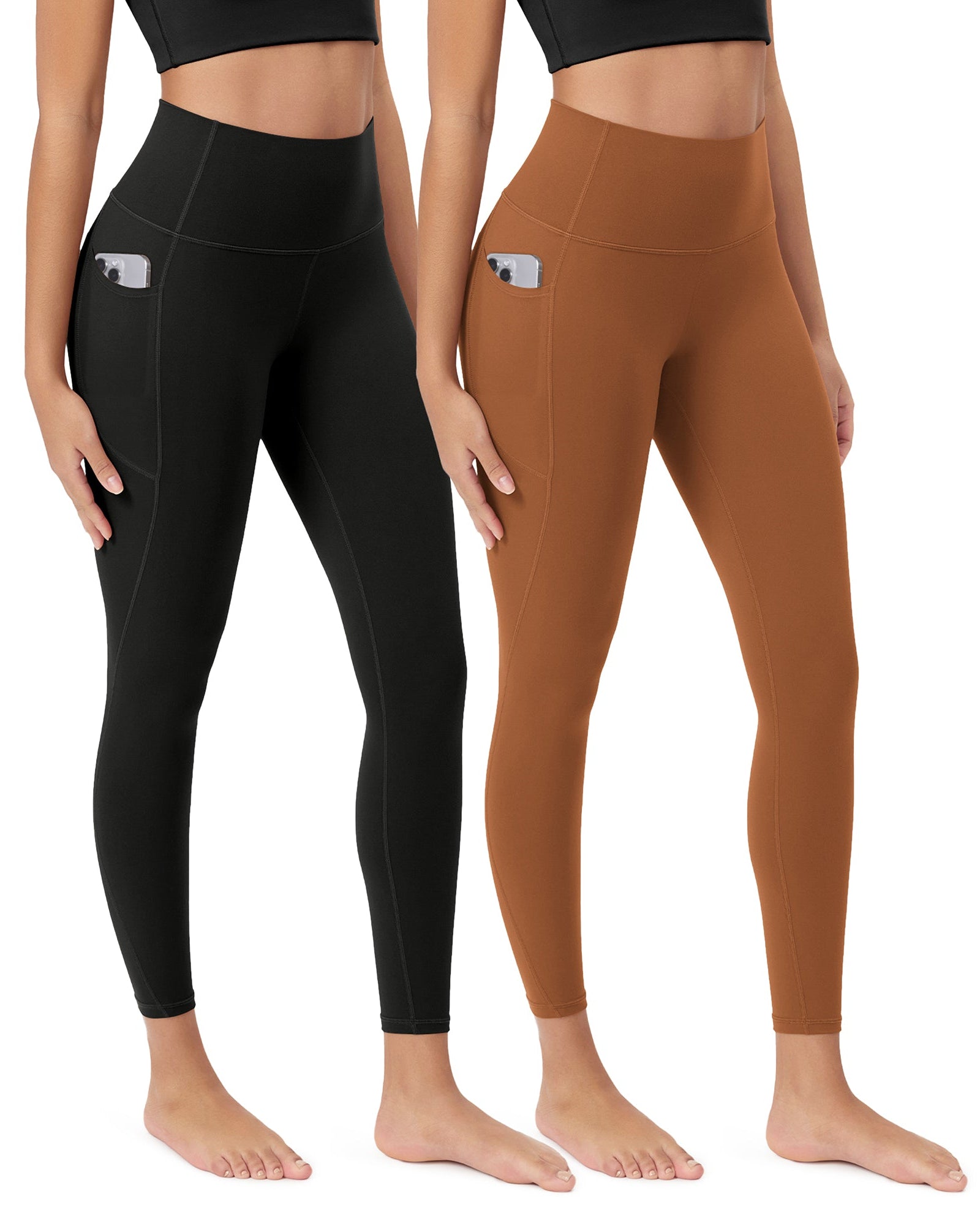 ODCLOUD 2-Pack 25Γ’β¬?Buttery Soft Lounge Yoga Leggings with Pockets - ododos