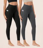 ODCLOUD 2-Pack 25�Buttery Soft Lounge Yoga Leggings with Pockets - ododos