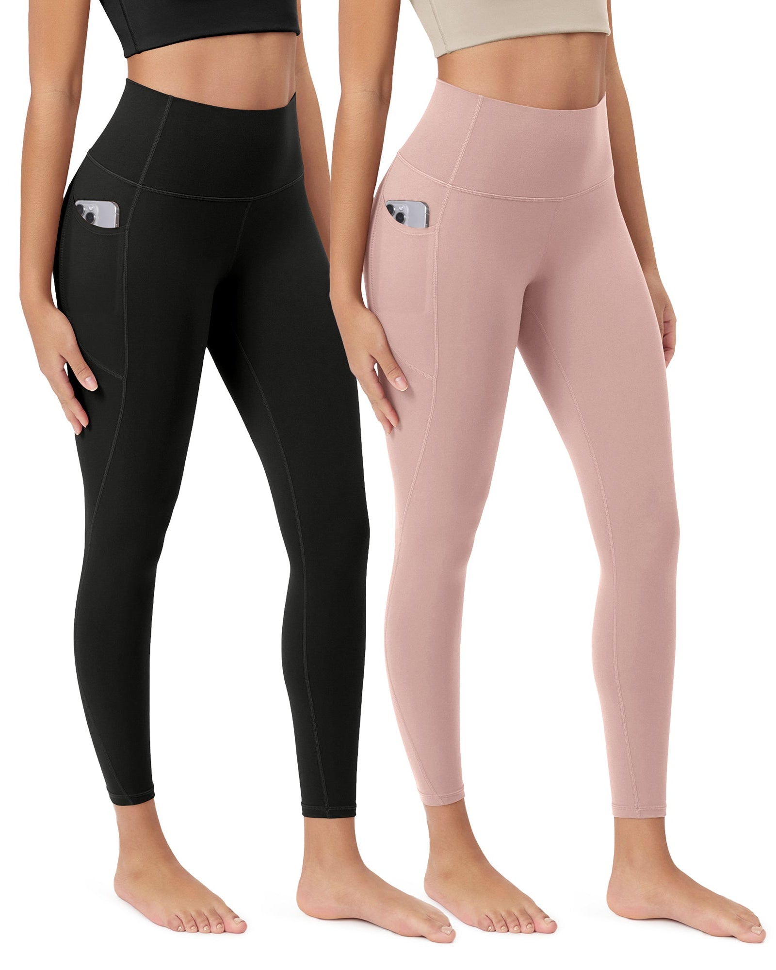 ODCLOUD 2-Pack 25Γ’β¬?Buttery Soft Lounge Yoga Leggings with Pockets - ododos