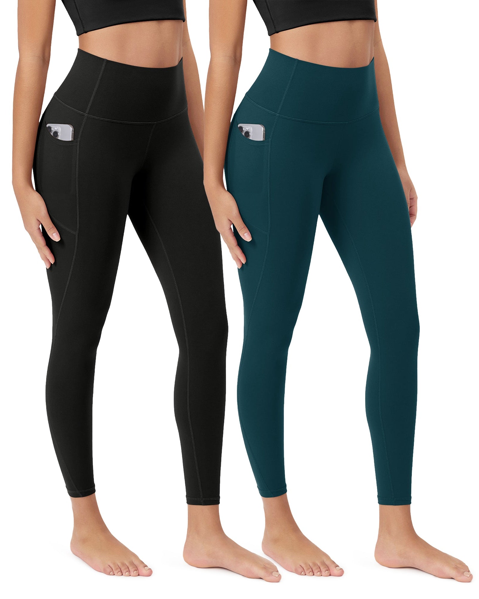 ODCLOUD 2-Pack 25Γ’β¬?Buttery Soft Lounge Yoga Leggings with Pockets - ododos
