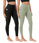 ODCLOUD 2-Pack 25�Buttery Soft Lounge Yoga Leggings with Pockets - ododos