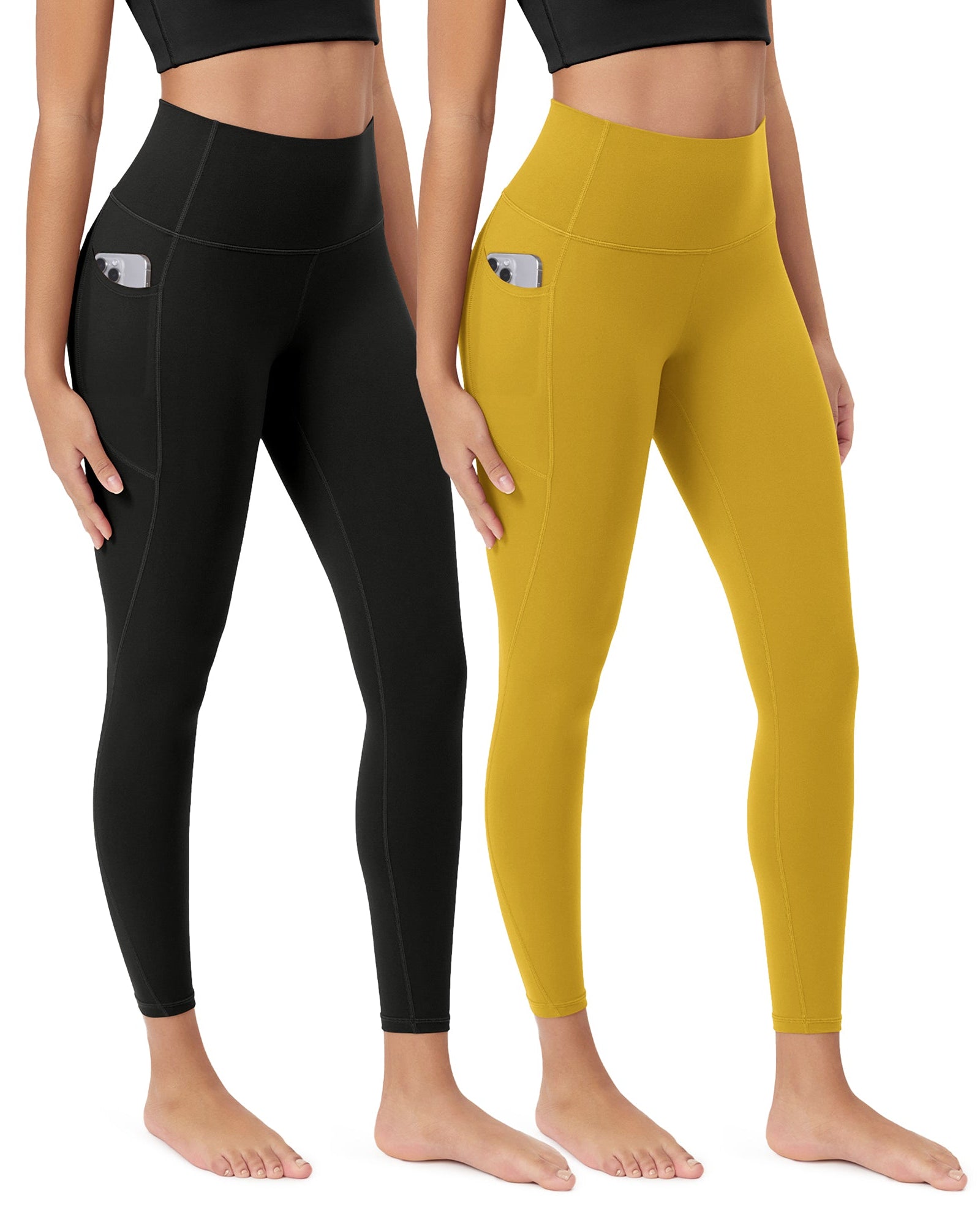 ODCLOUD 2-Pack 25Γ’β¬?Buttery Soft Lounge Yoga Leggings with Pockets - ododos