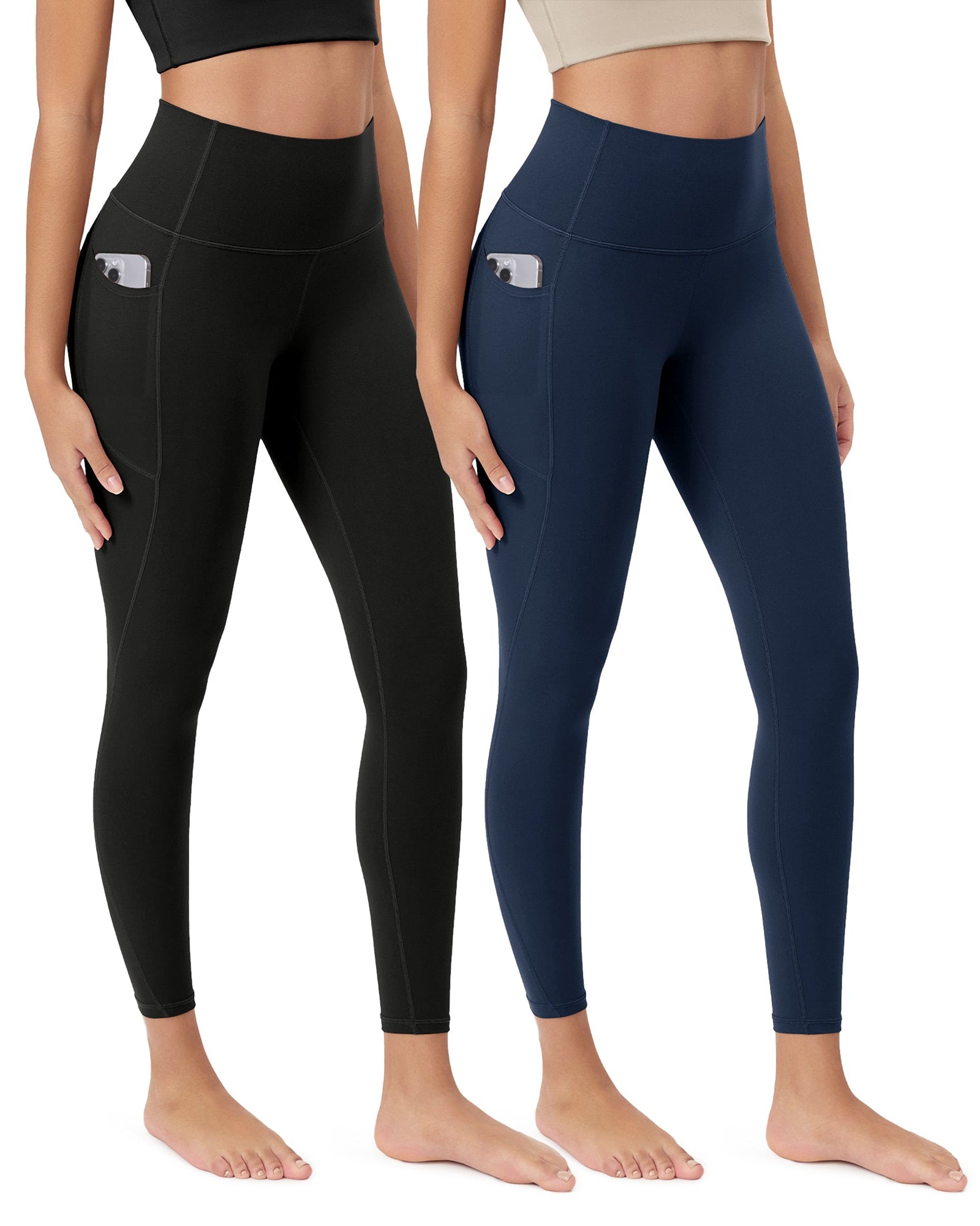 ODCLOUD 2-Pack 25Γ’β¬?Buttery Soft Lounge Yoga Leggings with Pockets - ododos
