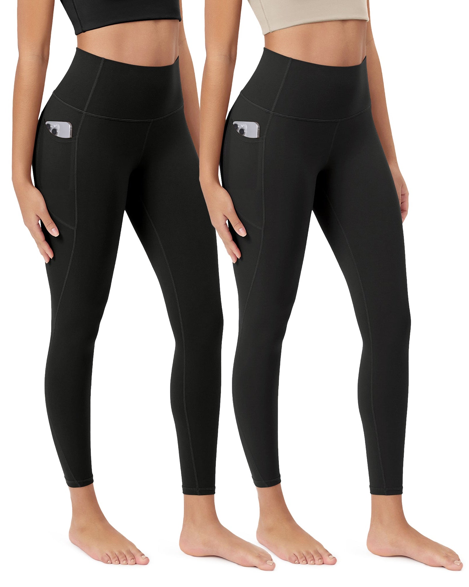 ODCLOUD 2-Pack 25Γ’β¬?Buttery Soft Lounge Yoga Leggings with Pockets - ododos