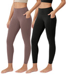 ODCLOUD 2-Pack 25�Buttery Soft Lounge Yoga Leggings with Pockets - ododos