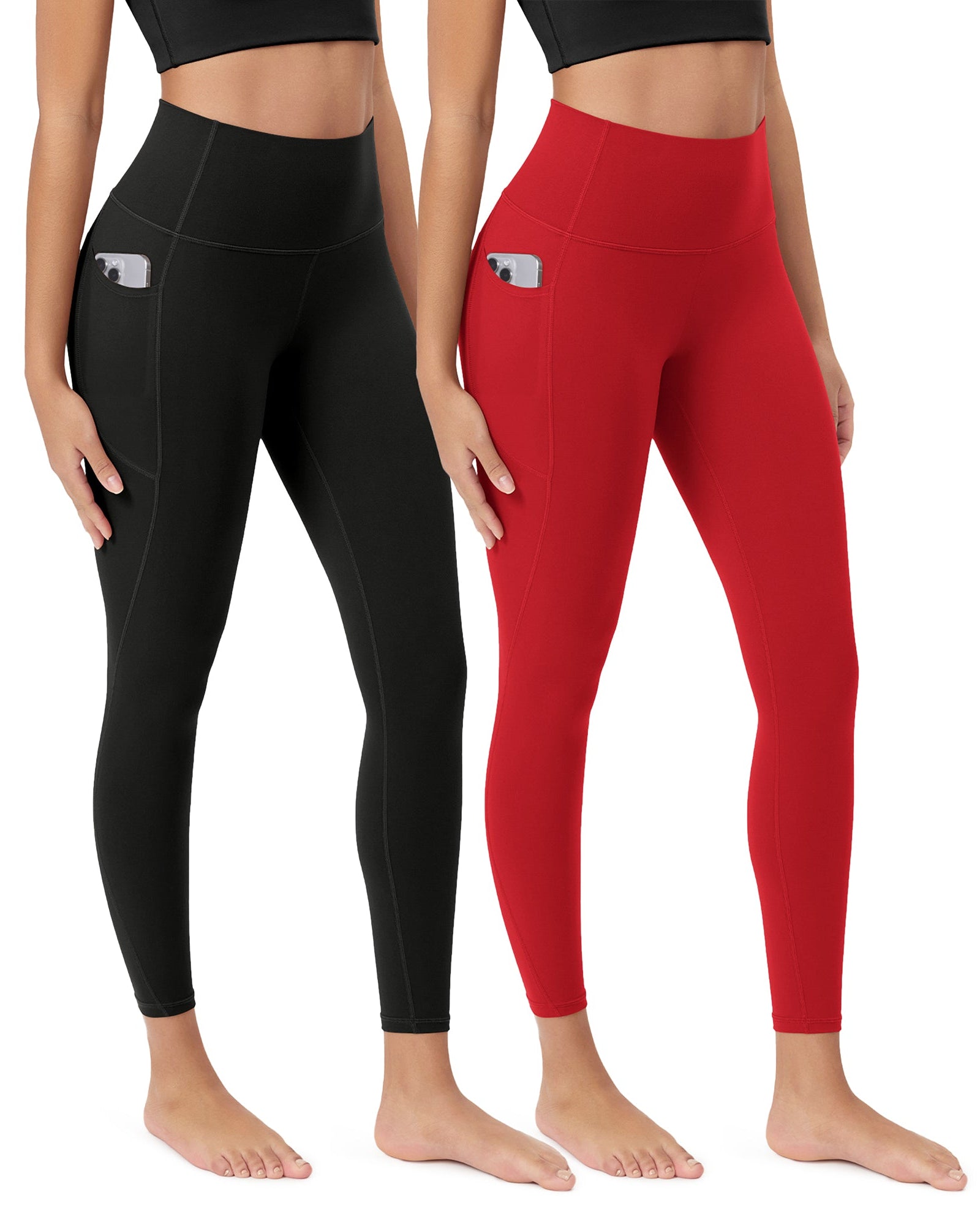 ODCLOUD 2-Pack 25Γ’β¬?Buttery Soft Lounge Yoga Leggings with Pockets - ododos