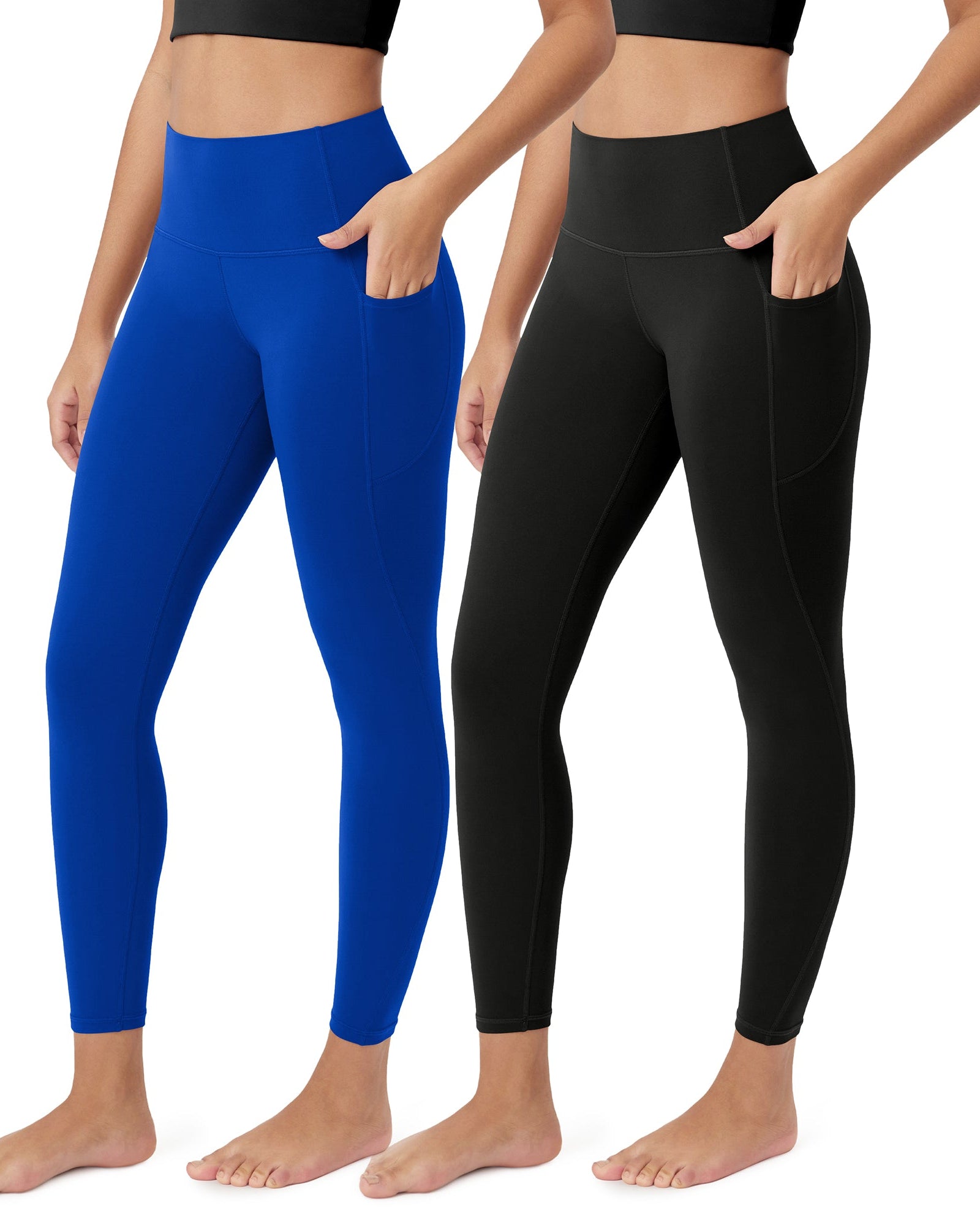 ODCLOUD 2-Pack 25Γ’β¬?Buttery Soft Lounge Yoga Leggings with Pockets - ododos