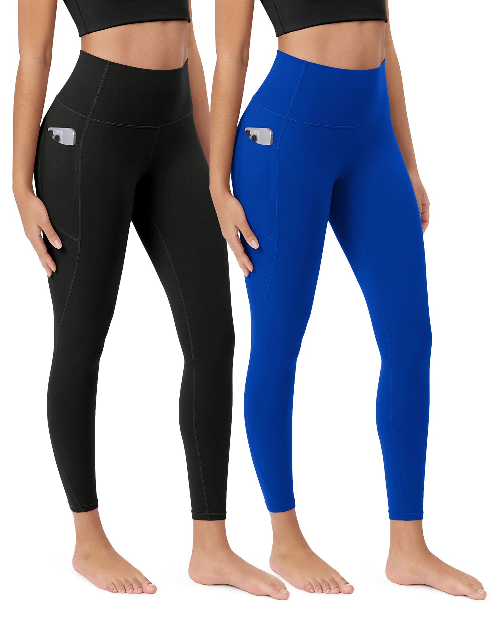 ODCLOUD 2-Pack 25Γ’β¬?Buttery Soft Lounge Yoga Leggings with Pockets - ododos
