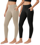 ODCLOUD 2-Pack 25�Buttery Soft Lounge Yoga Leggings with Pockets - ododos