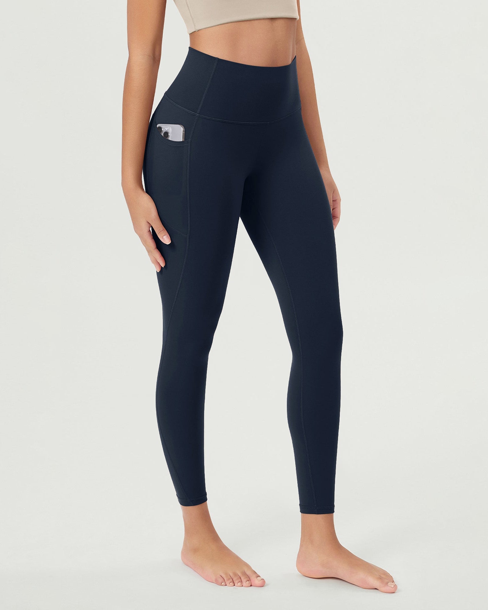 ODCLOUD 25Γ’β¬?Buttery Soft Lounge Yoga Leggings with Pockets Deep Navy - ododos