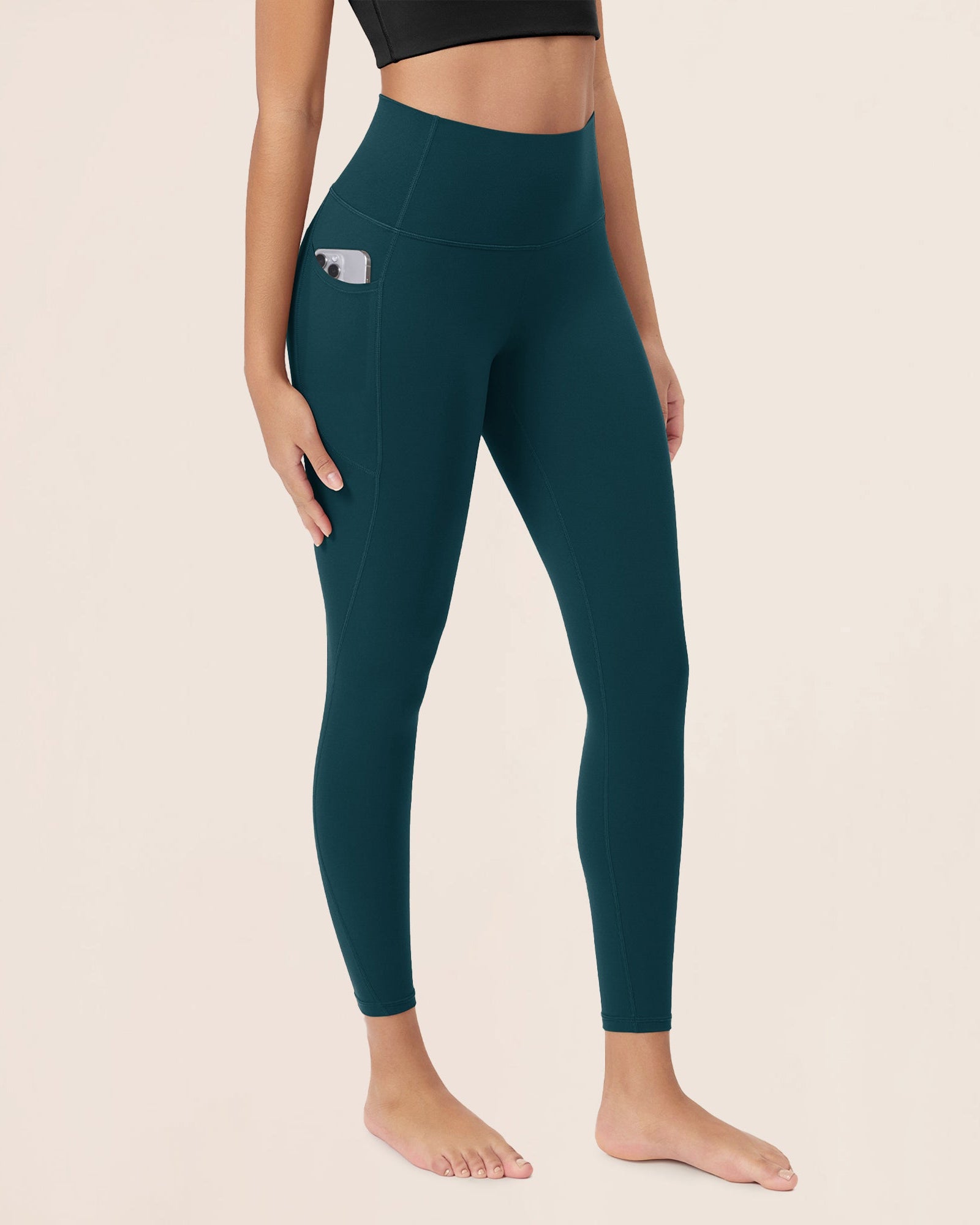 ODCLOUD 25Γ’β¬?Buttery Soft Lounge Yoga Leggings with Pockets Forest Teal - ododos
