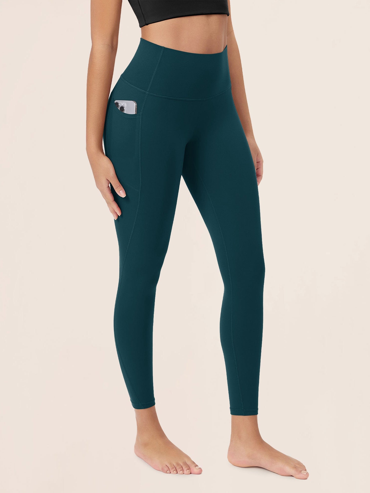 ODCLOUD 25Γ’β¬?Buttery Soft Lounge Yoga Leggings with Pockets Forest Teal - ododos