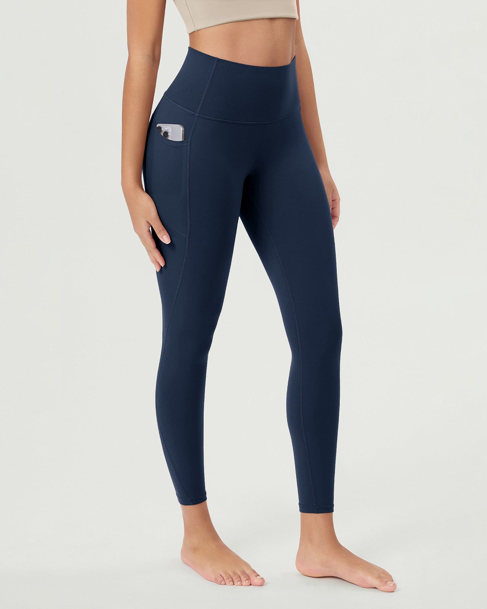 ODCLOUD 25Γ’β¬?Buttery Soft Lounge Yoga Leggings with Pockets Navy - ododos