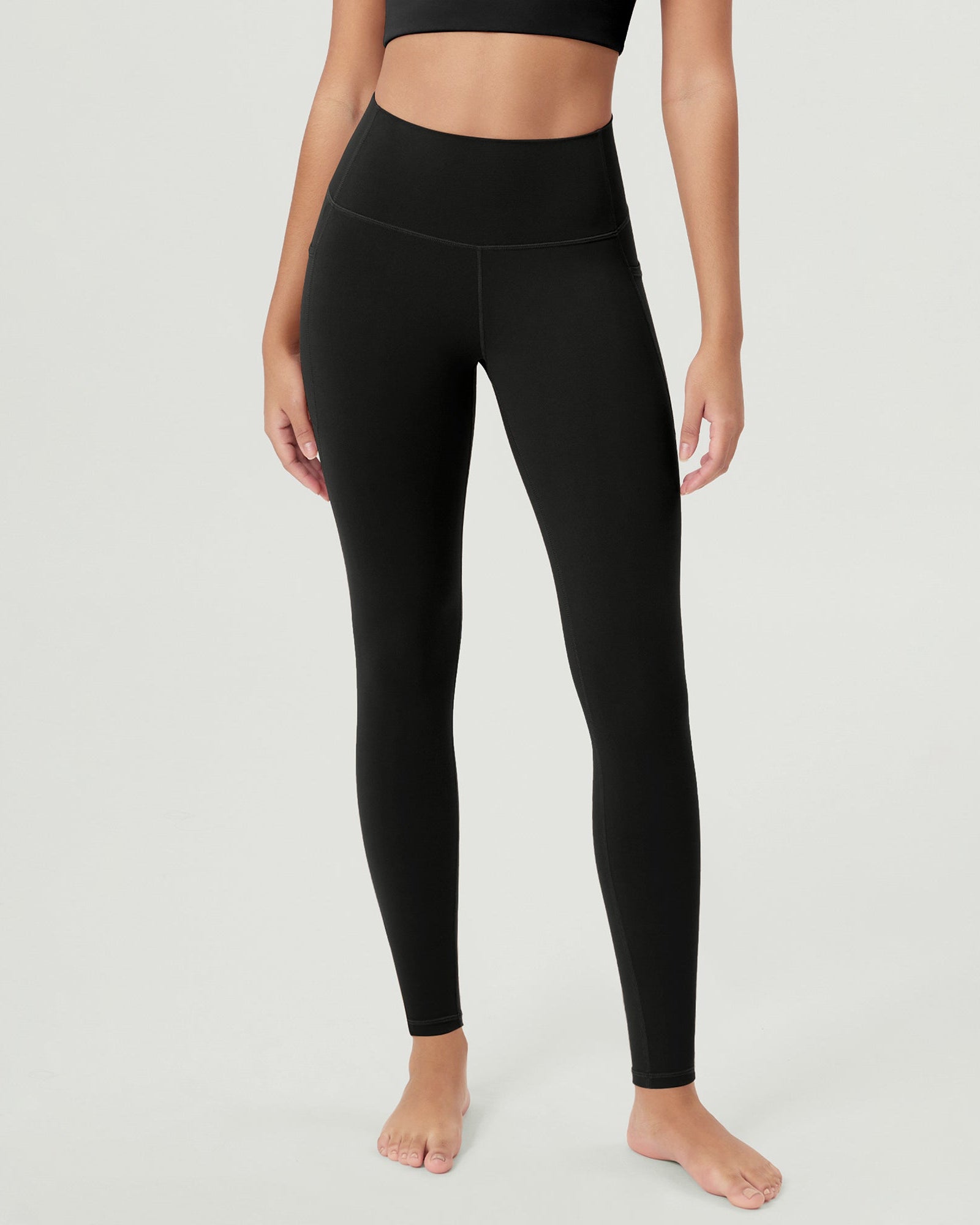ODCLOUD 28�Buttery Soft Lounge Yoga Leggings with Pockets Black - ododos