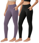 ODCLOUD 2-Pack 28�Buttery Soft Lounge Yoga Leggings with Pockets - ododos
