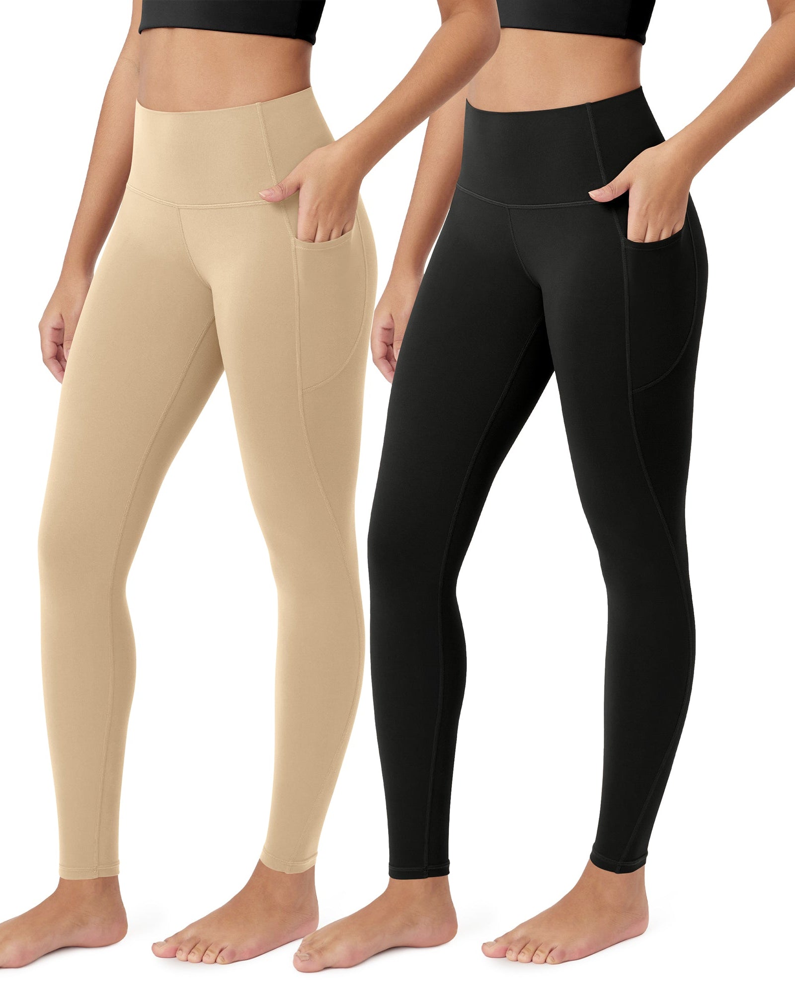 ODCLOUD 2-Pack 28�Buttery Soft Lounge Yoga Leggings with Pockets - ododos