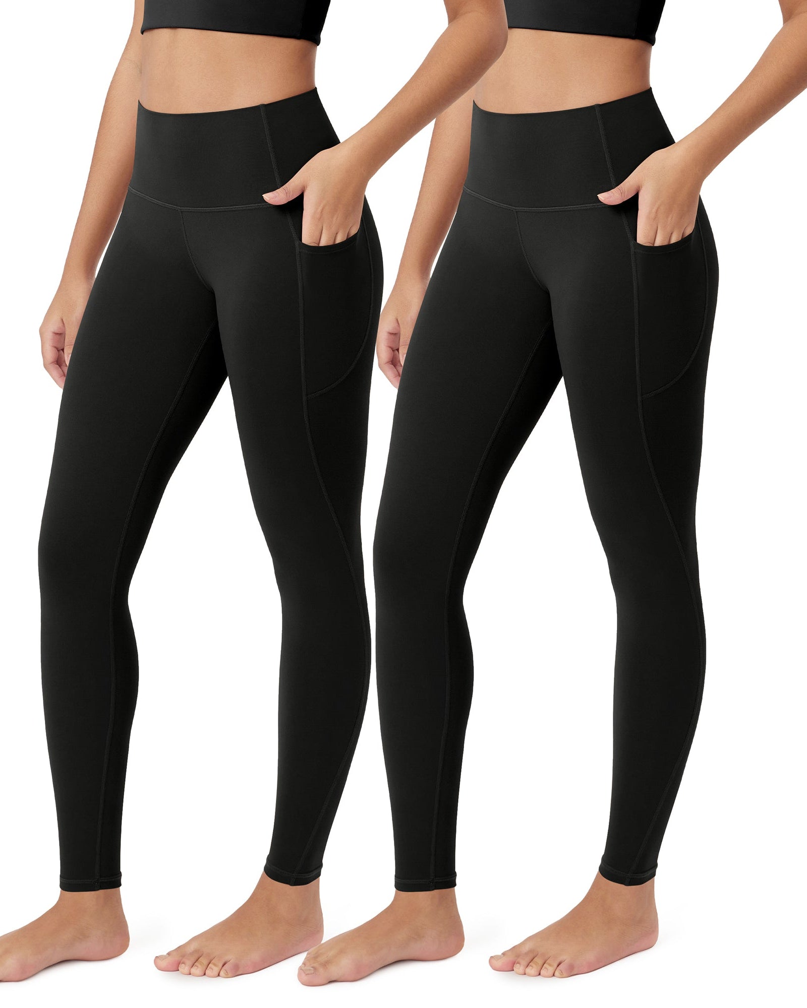 ODCLOUD 2-Pack 28�Buttery Soft Lounge Yoga Leggings with Pockets - ododos