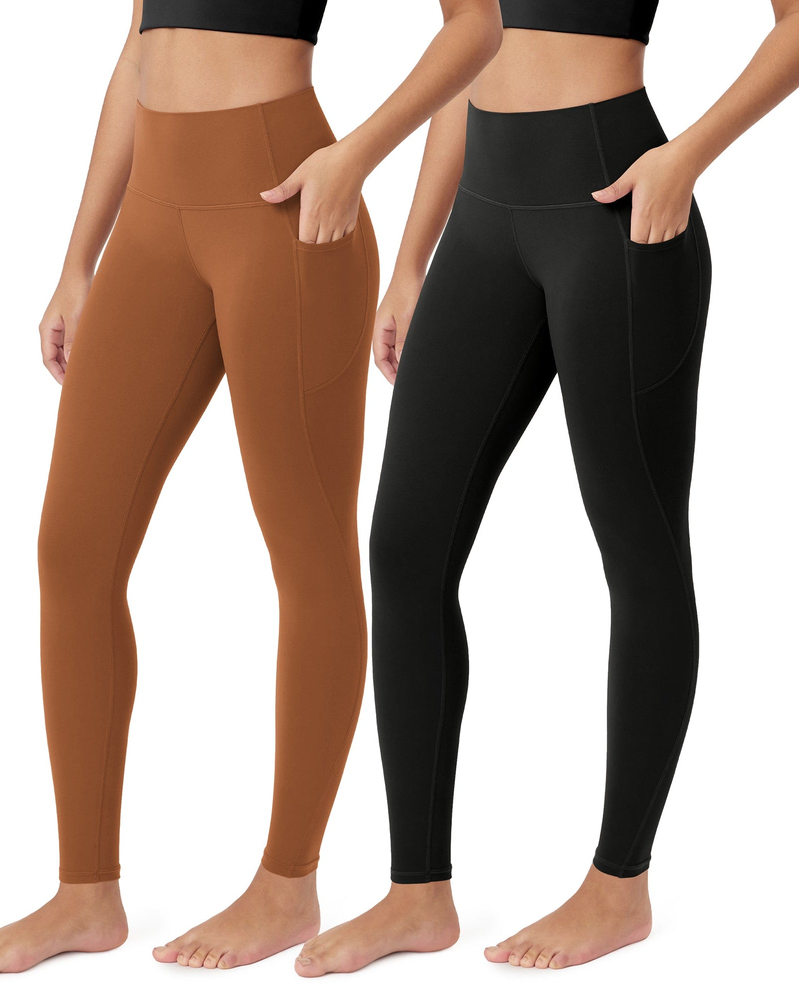 ODCLOUD 2-Pack 28�Buttery Soft Lounge Yoga Leggings with Pockets - ododos