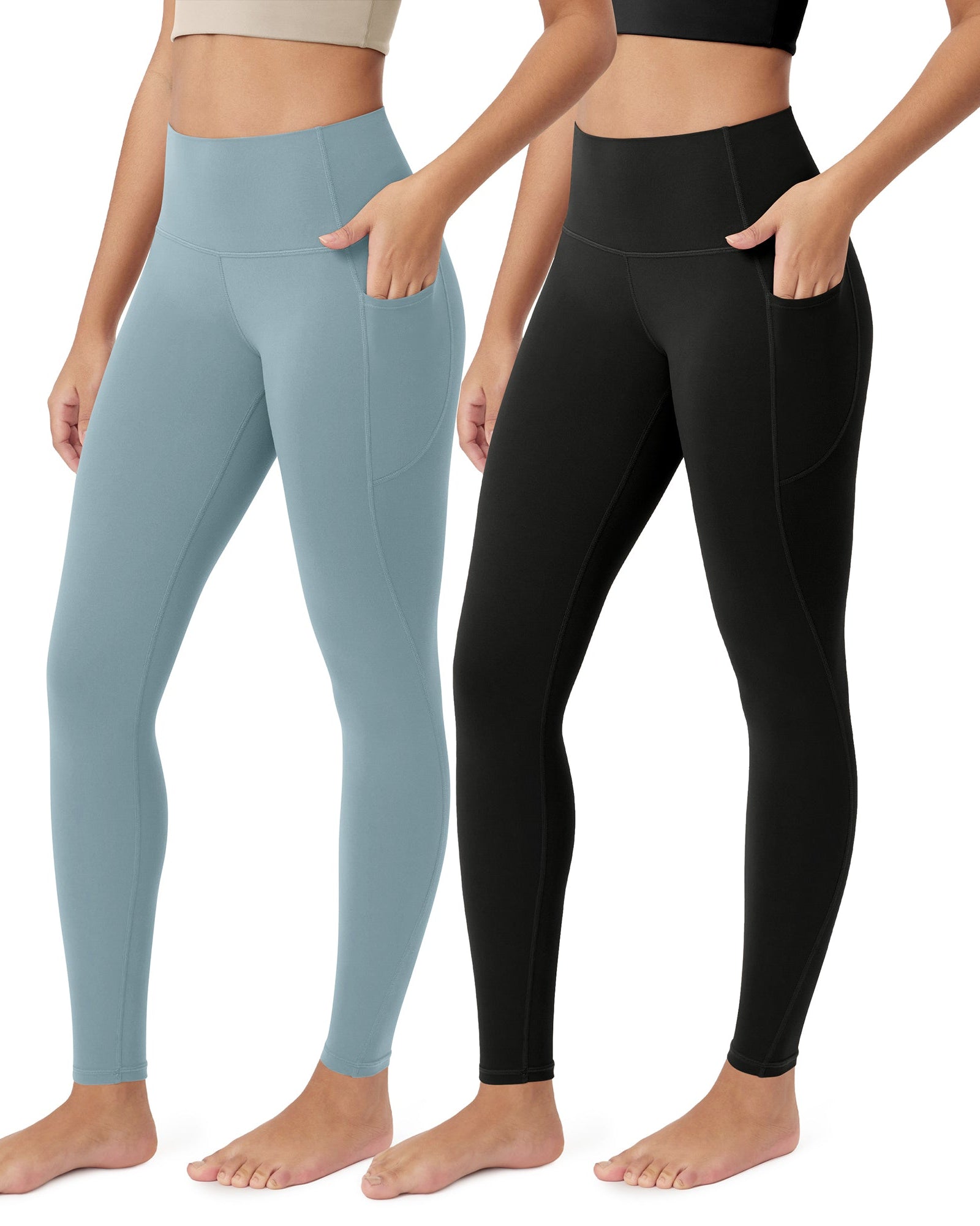 ODCLOUD 2-Pack 28�Buttery Soft Lounge Yoga Leggings with Pockets - ododos
