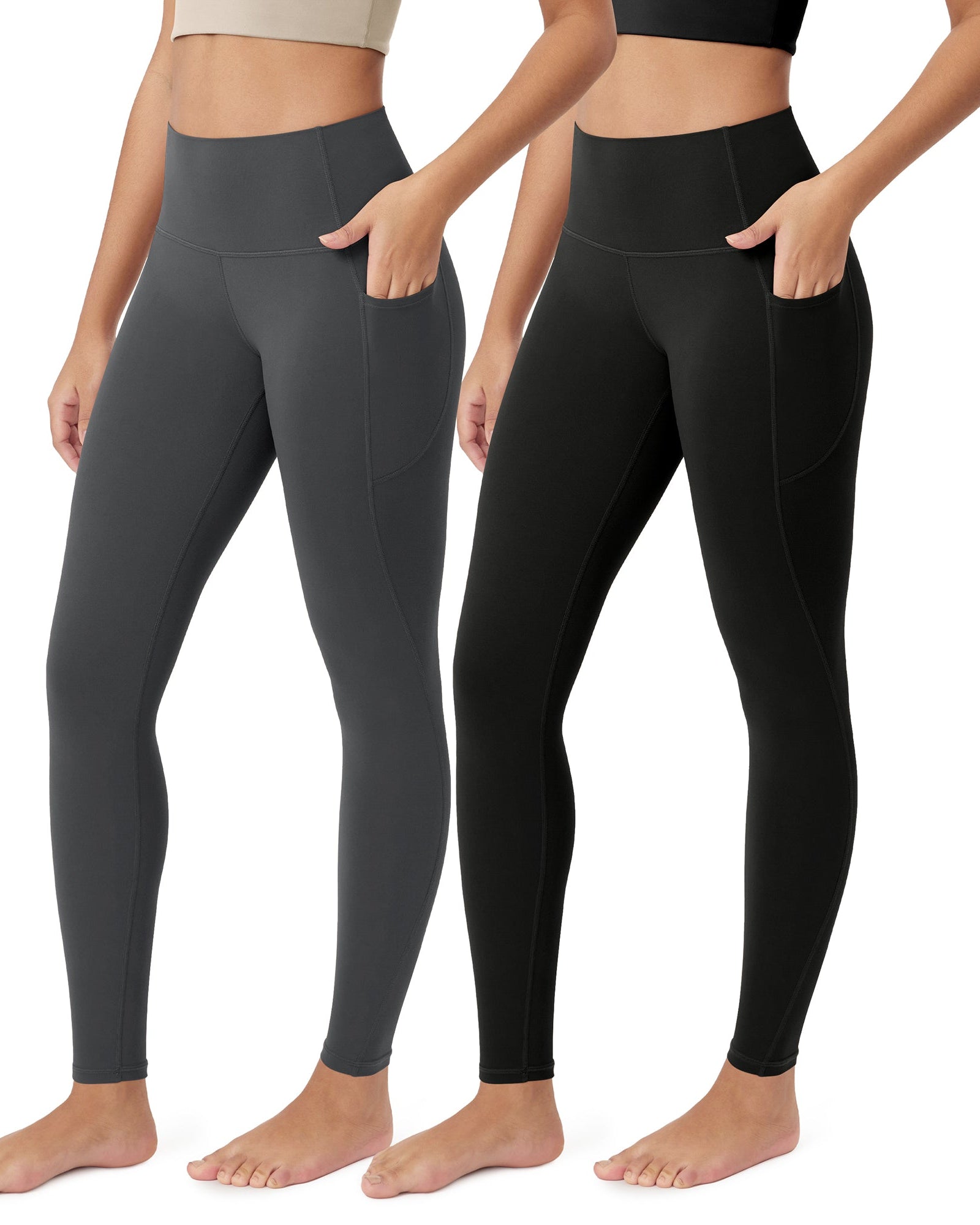 ODCLOUD 2-Pack 28�Buttery Soft Lounge Yoga Leggings with Pockets - ododos