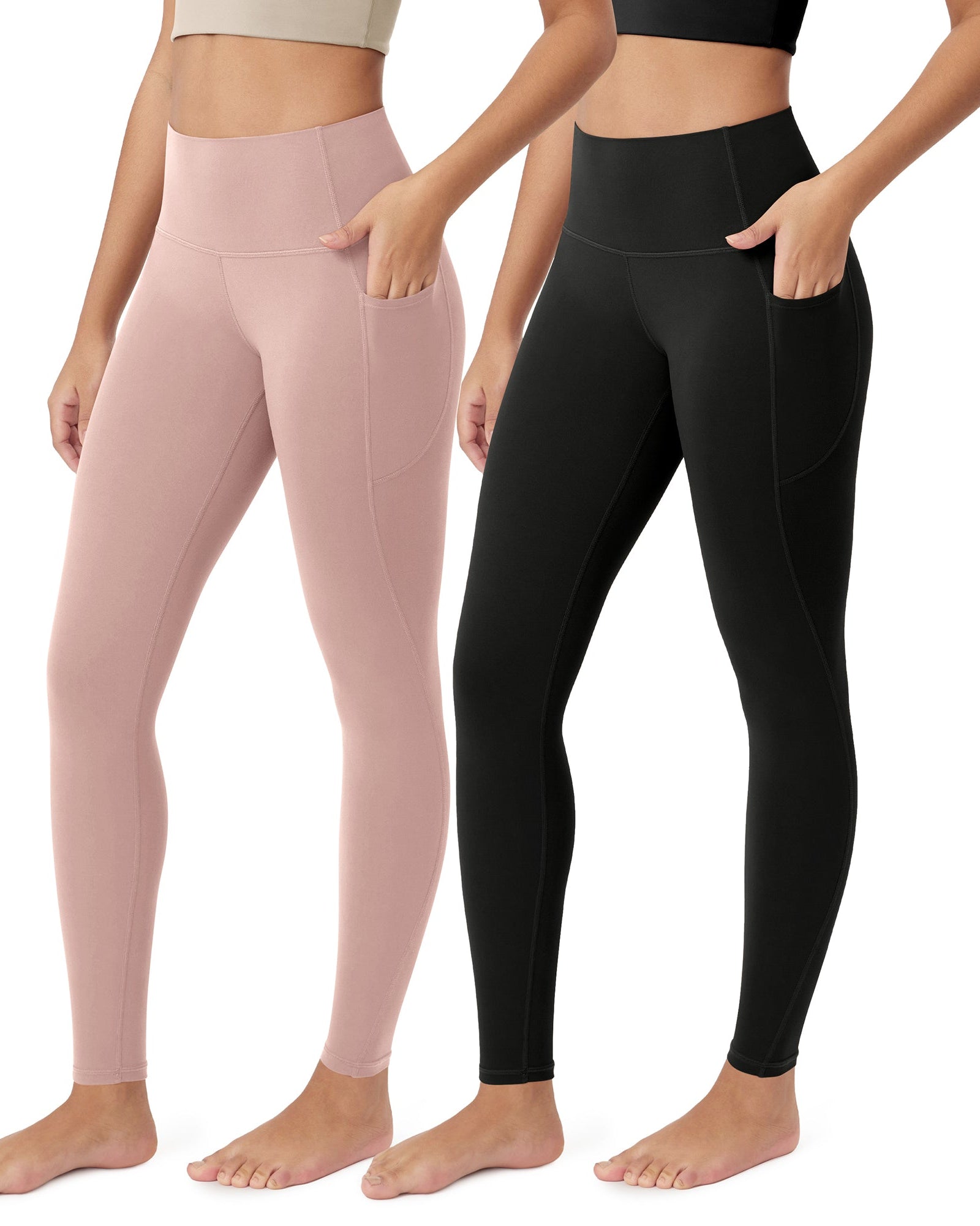 ODCLOUD 2-Pack 28�Buttery Soft Lounge Yoga Leggings with Pockets - ododos
