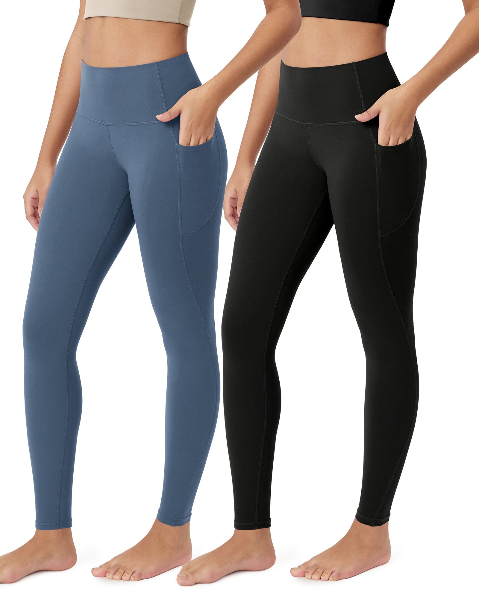 ODCLOUD 2-Pack 28�Buttery Soft Lounge Yoga Leggings with Pockets - ododos