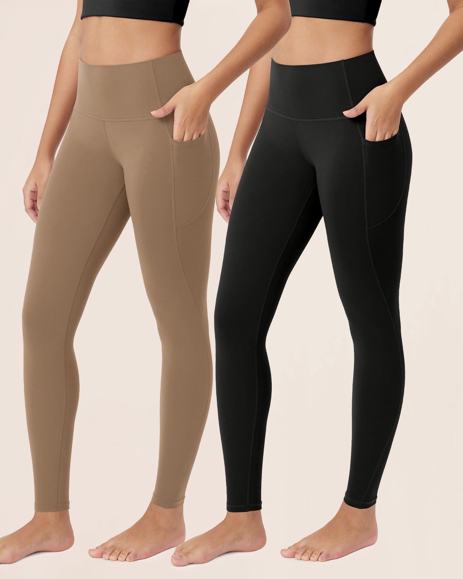 ODCLOUD 2-Pack 28�Buttery Soft Lounge Yoga Leggings with Pockets - ododos