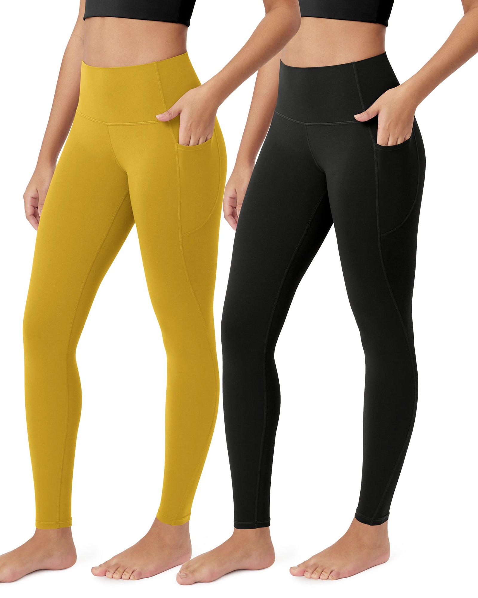 ODCLOUD 2-Pack 28�Buttery Soft Lounge Yoga Leggings with Pockets - ododos