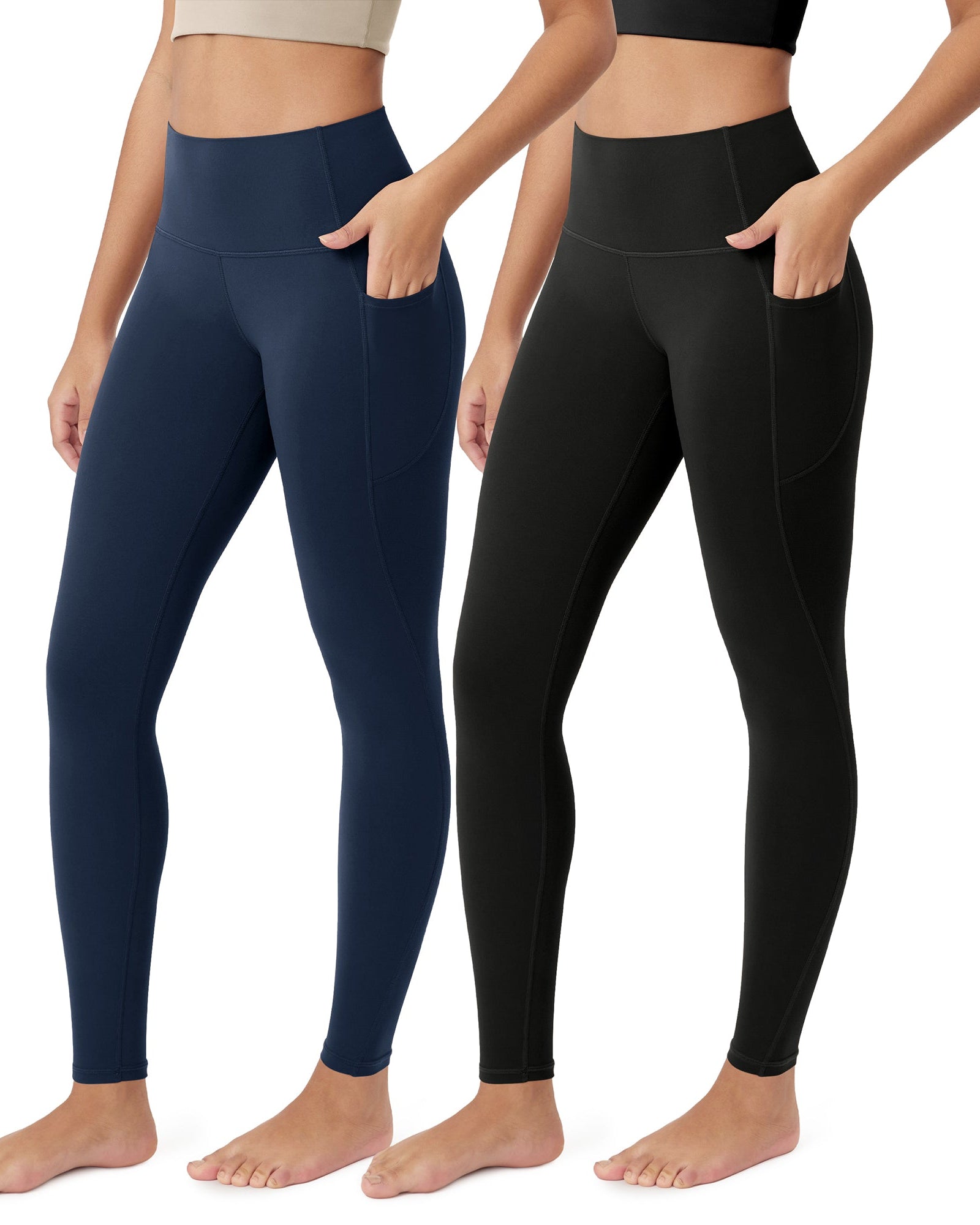 ODCLOUD 2-Pack 28�Buttery Soft Lounge Yoga Leggings with Pockets - ododos