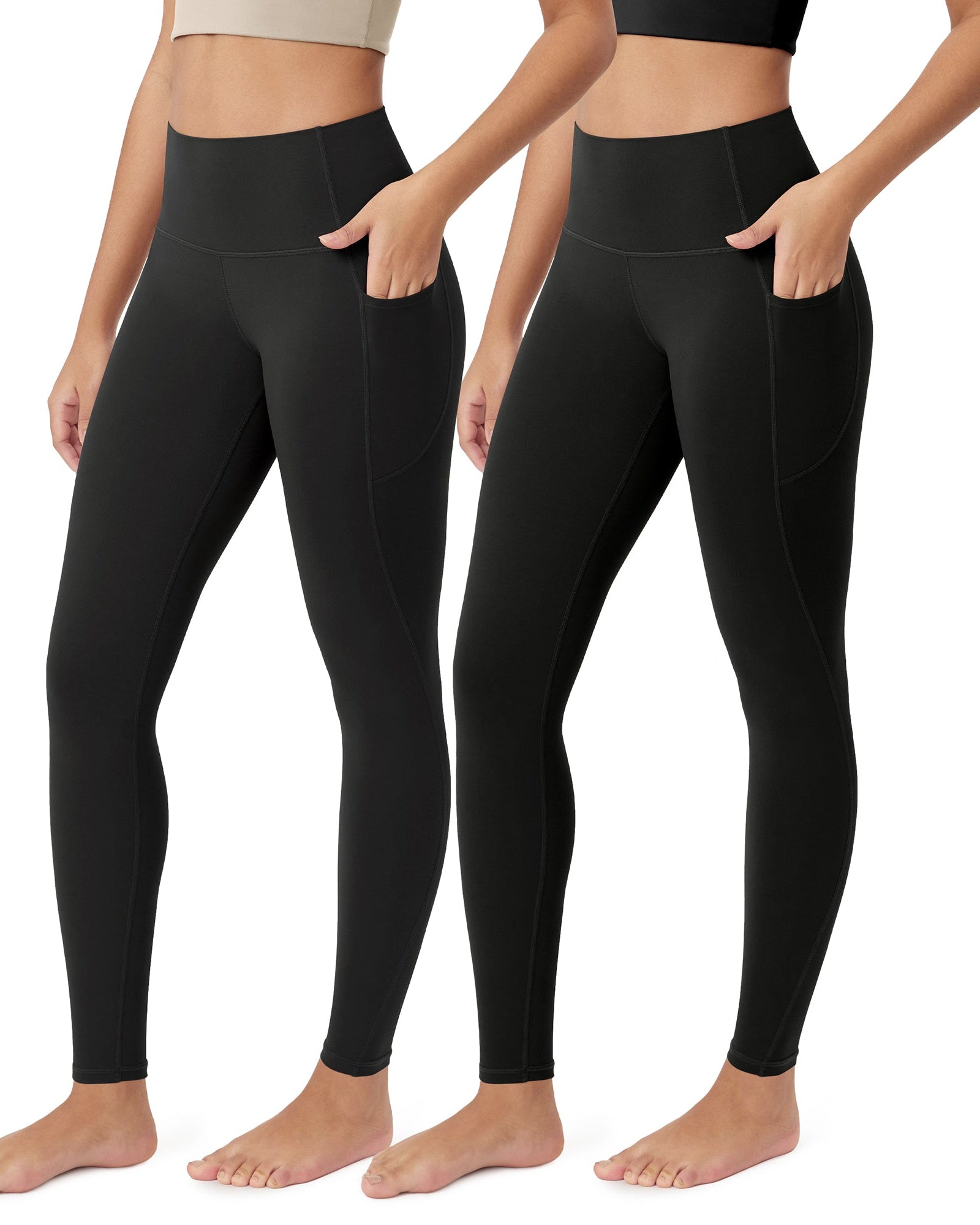 ODCLOUD 2-Pack 28�Buttery Soft Lounge Yoga Leggings with Pockets - ododos