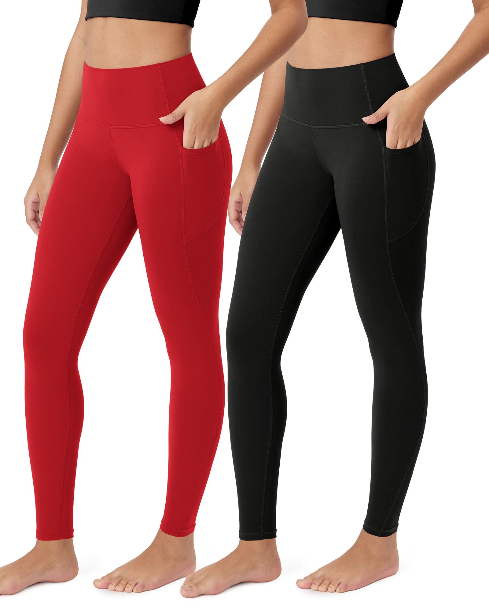 ODCLOUD 2-Pack 28�Buttery Soft Lounge Yoga Leggings with Pockets - ododos