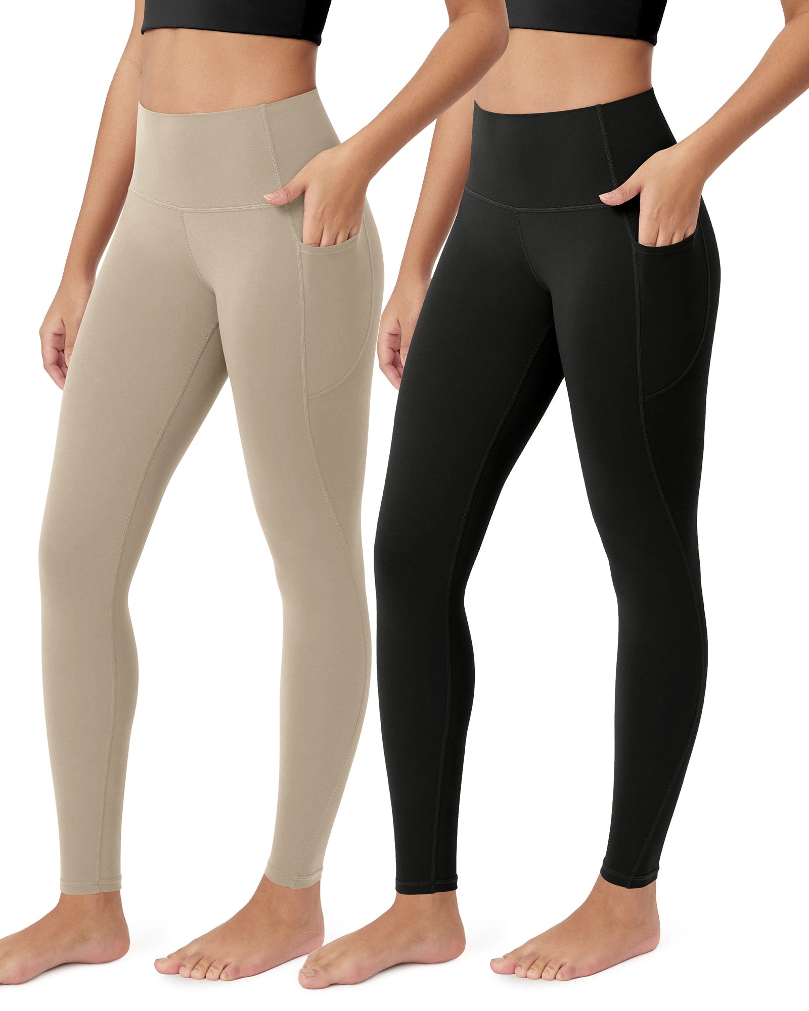 ODCLOUD 2-Pack 28�Buttery Soft Lounge Yoga Leggings with Pockets - ododos