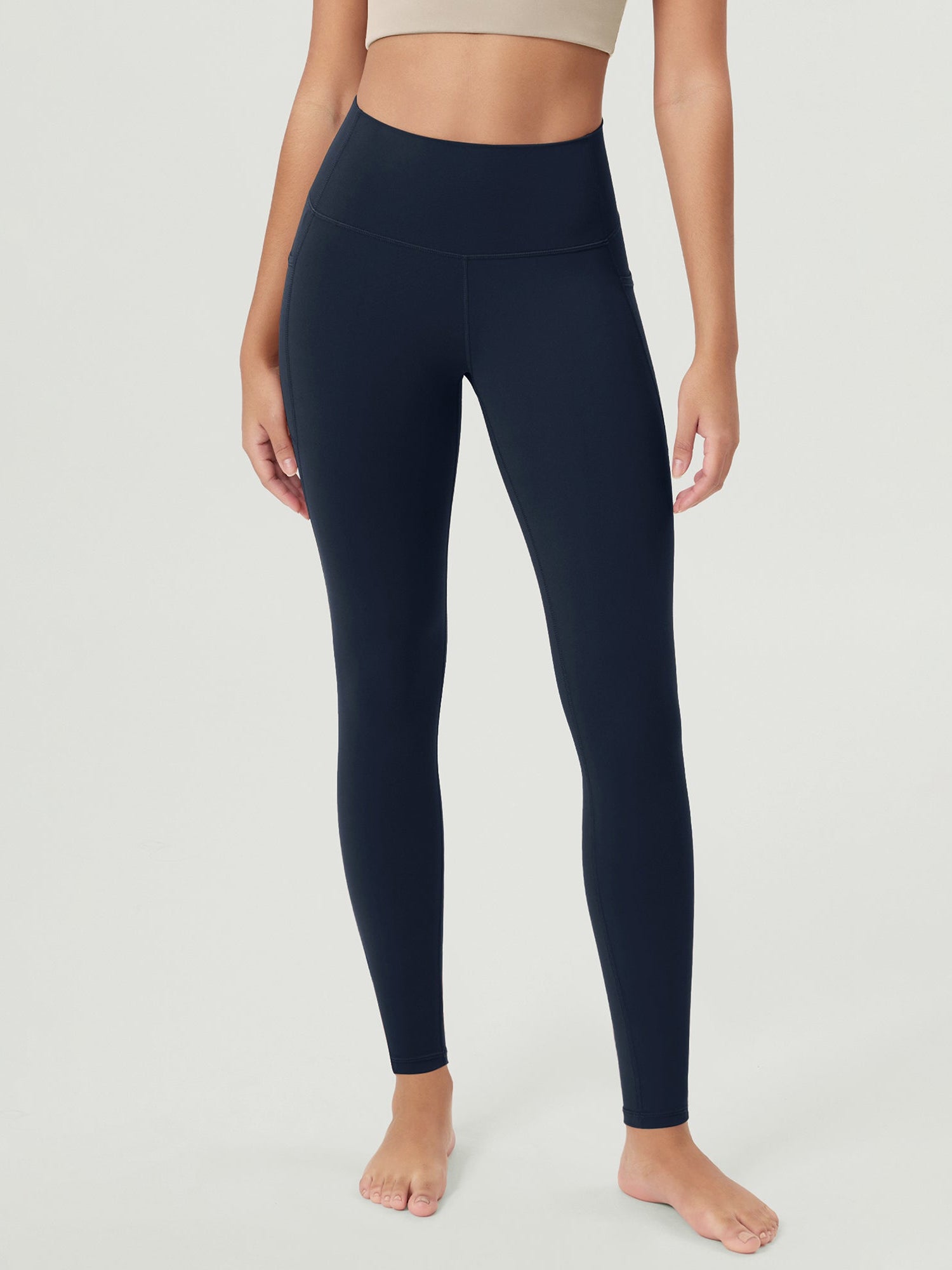 ODCLOUD 28�Buttery Soft Lounge Yoga Leggings with Pockets Deep Navy - ododos